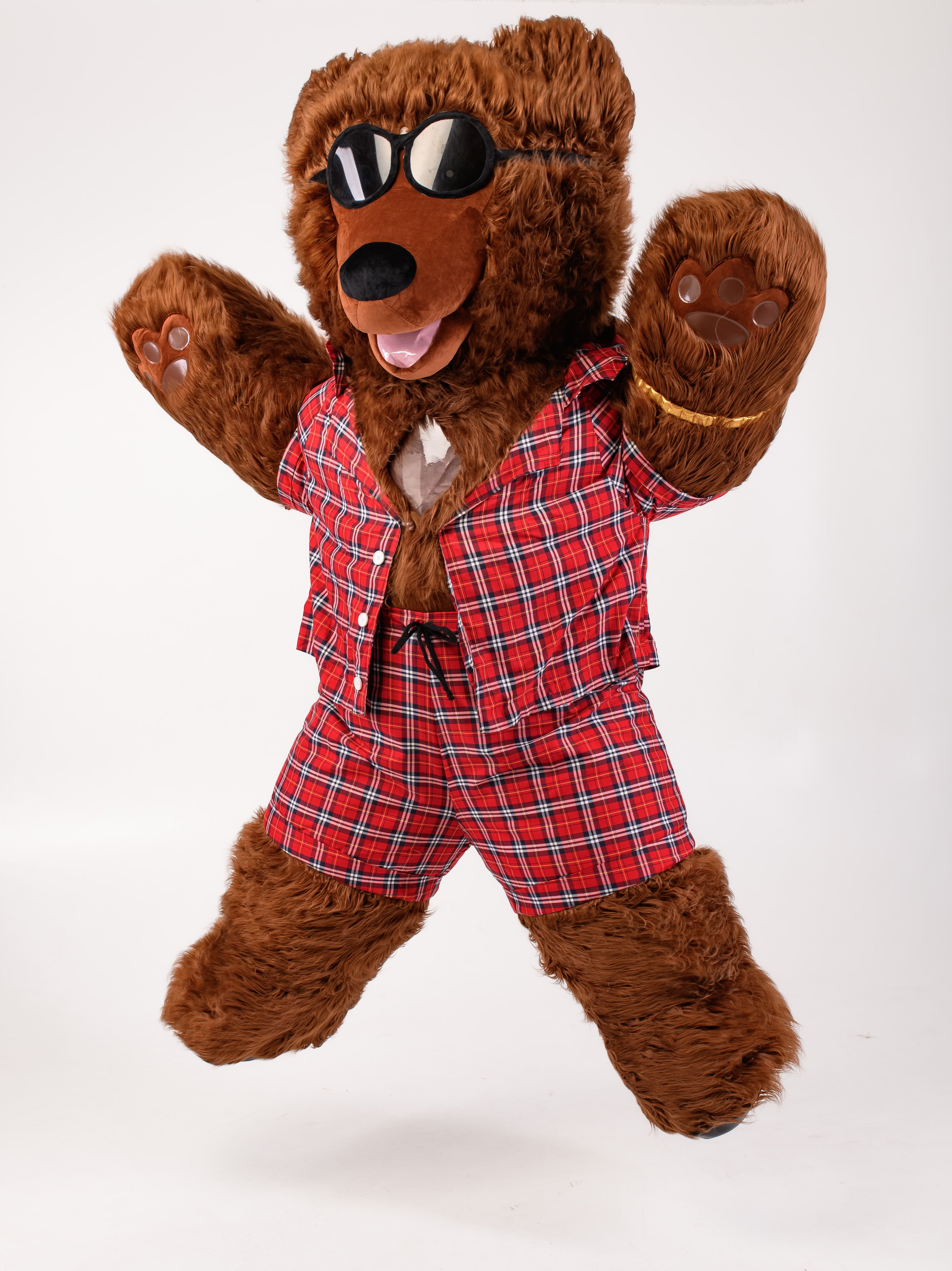 Inflatable Dancing Bear Mascot with clothes