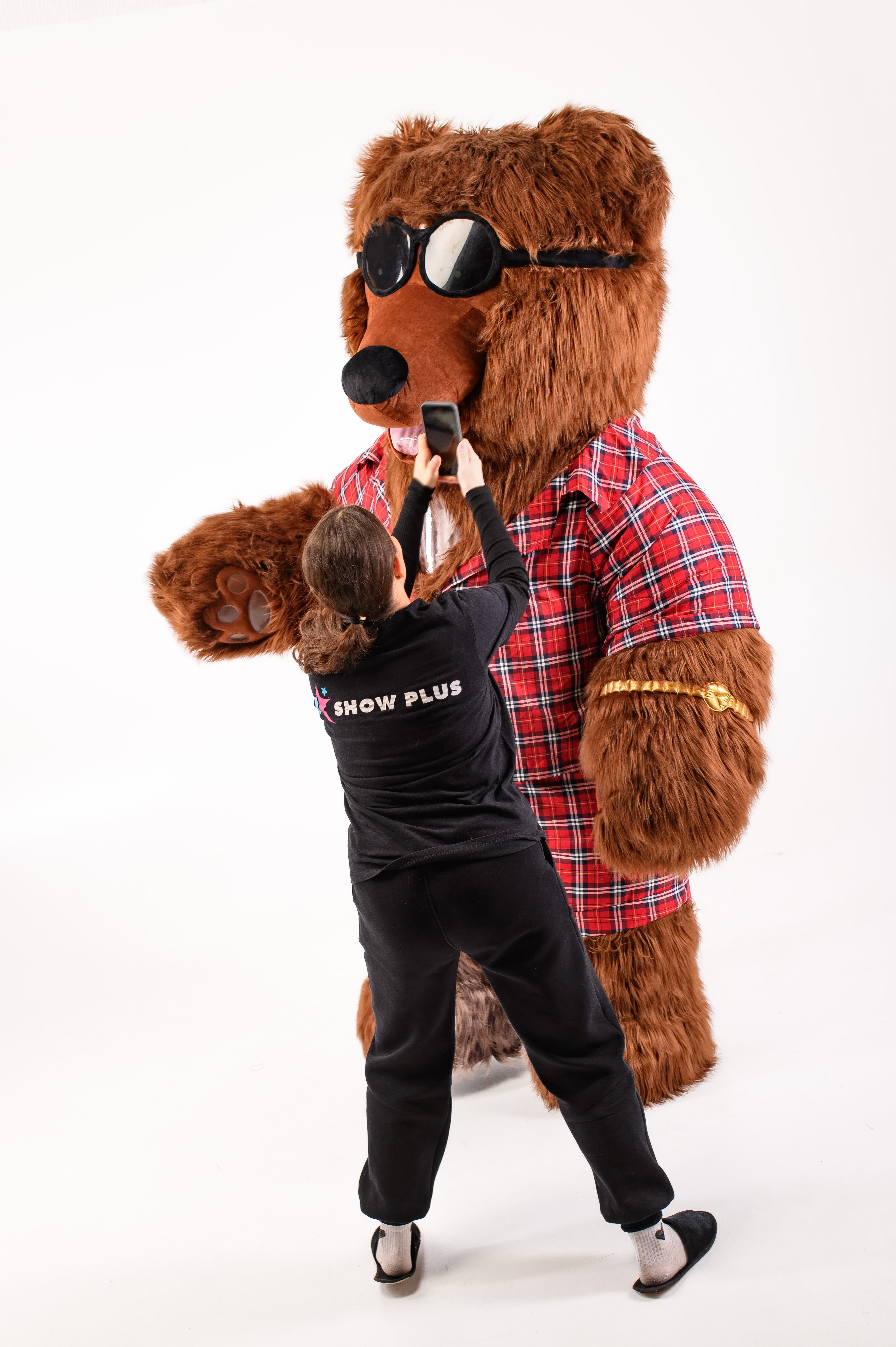 Inflatable Dancing Bear Mascot with clothes