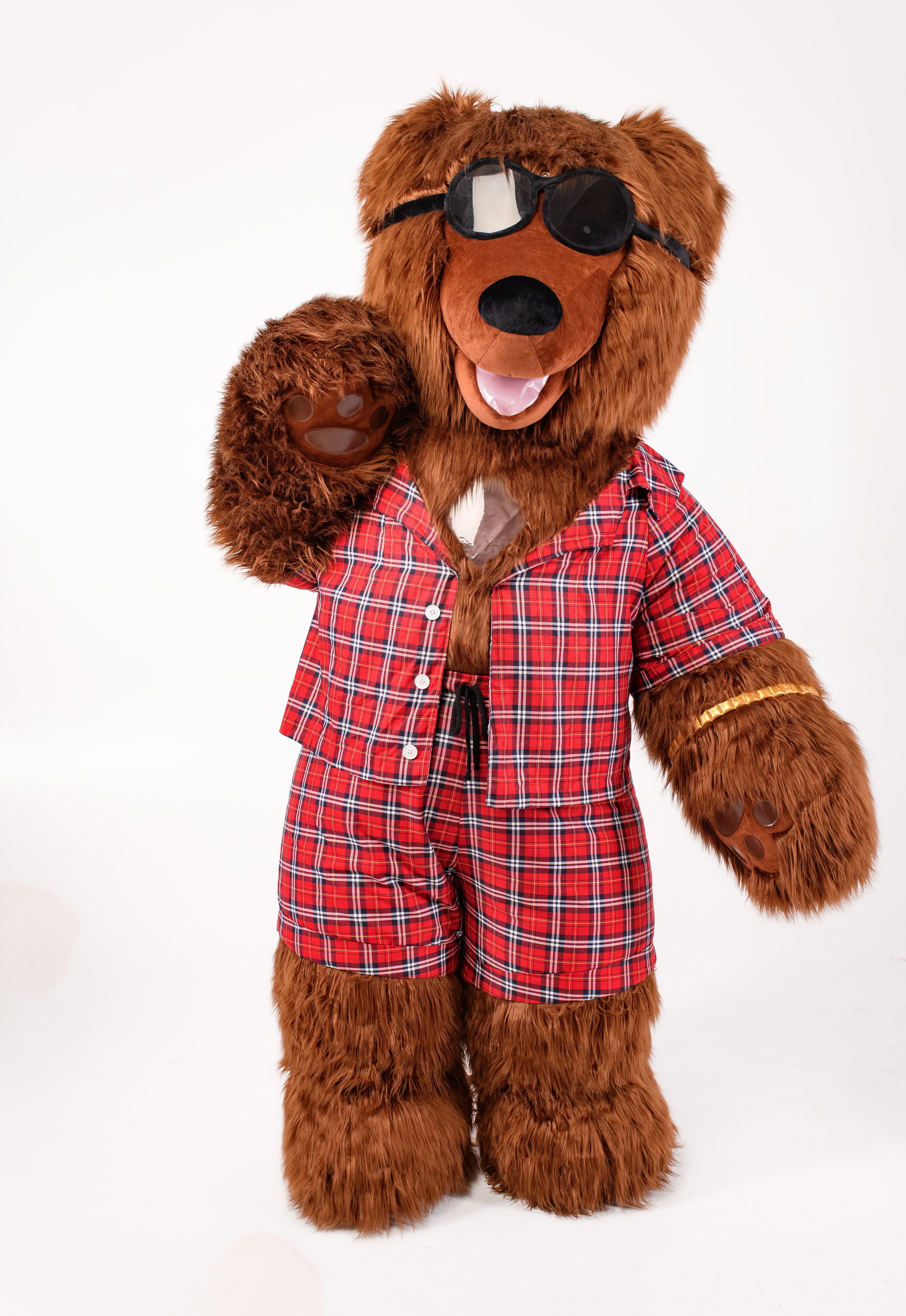 Inflatable Dancing Bear Mascot with clothes