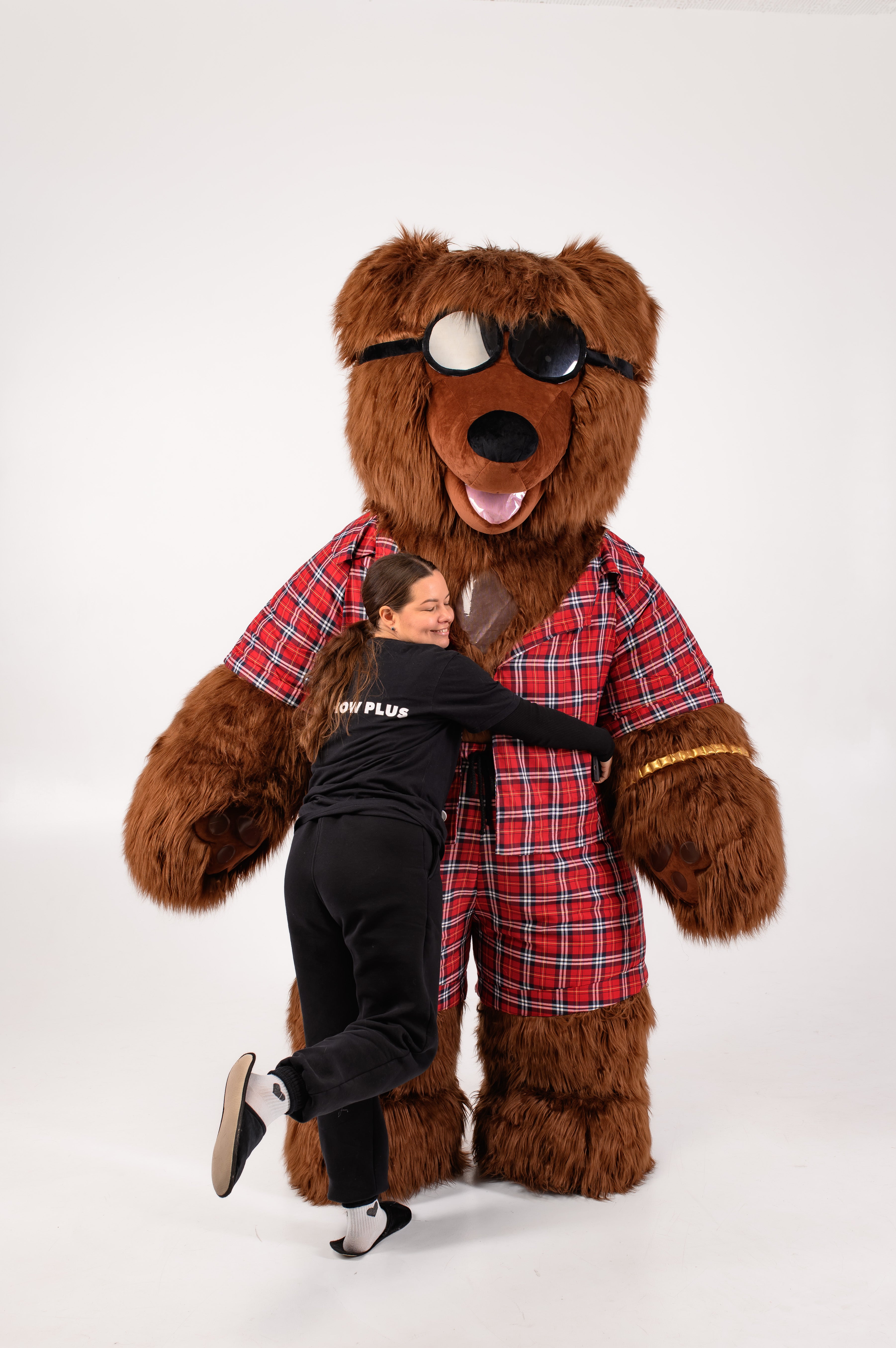 Inflatable Dancing Bear Mascot with clothes