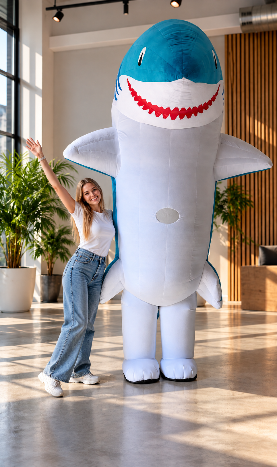Inflatable Shark Mascot