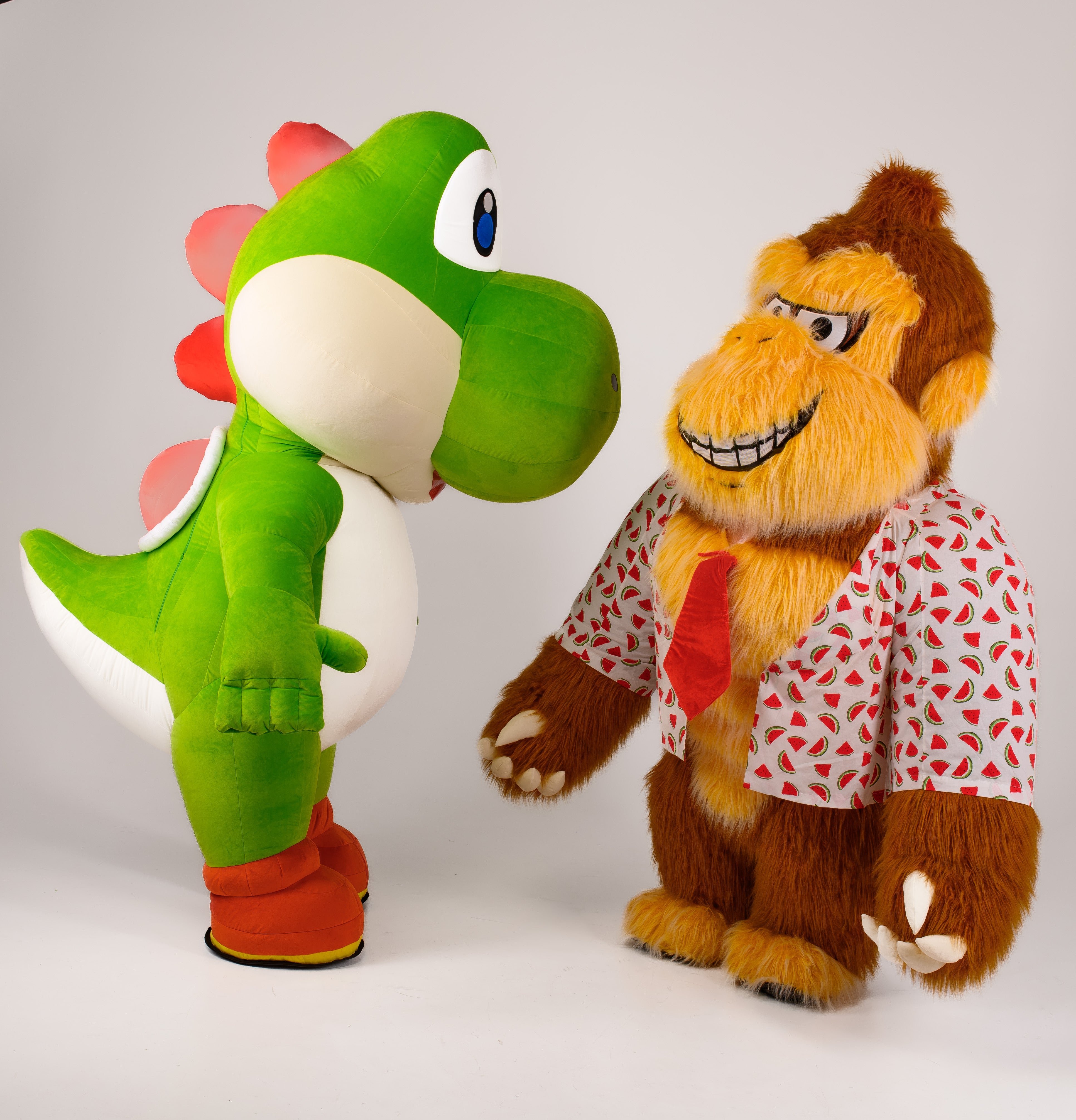 Inflatable Gorilla Mascot in T-shirt