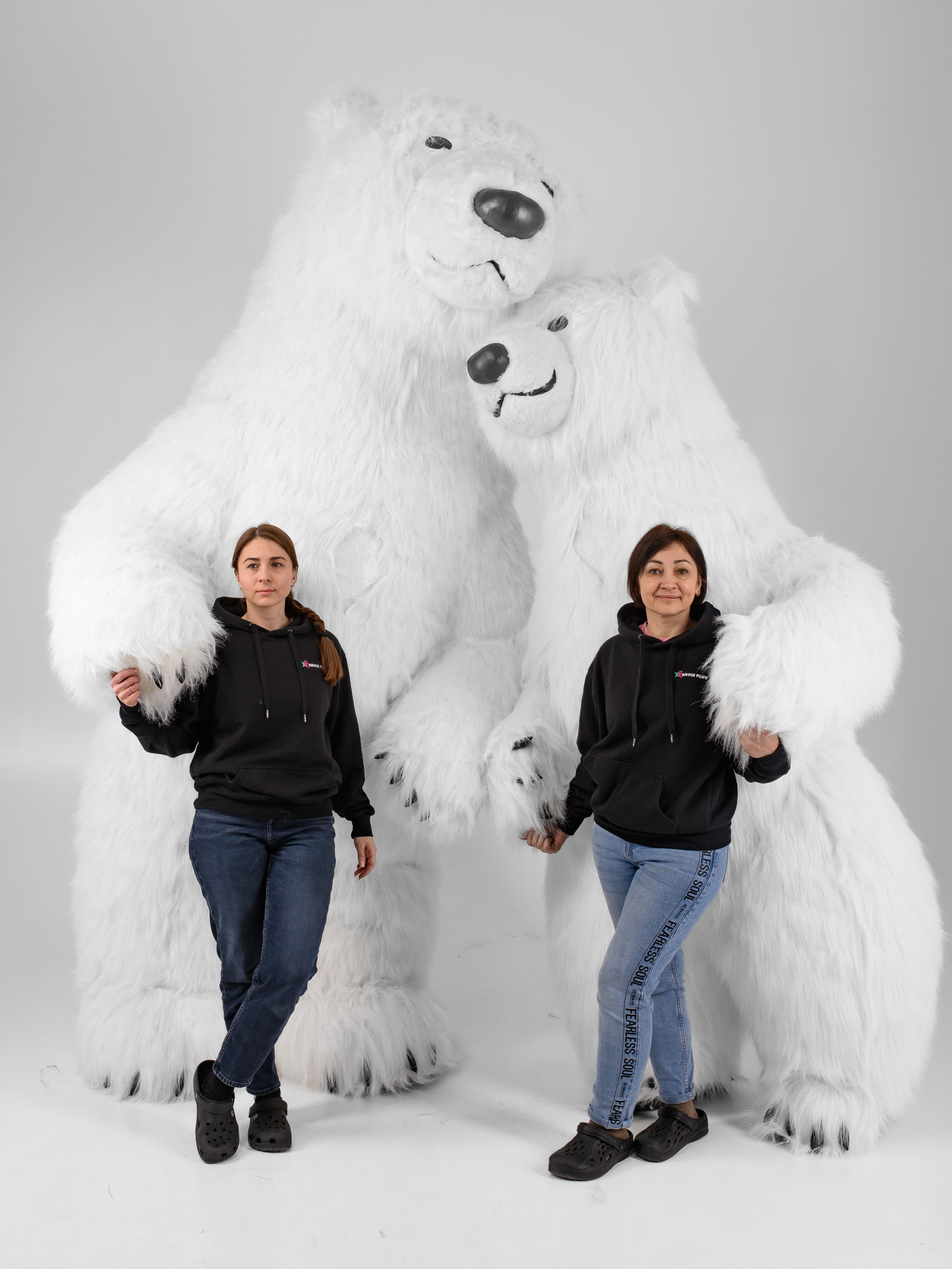 Inflatable White Bear Mascot
