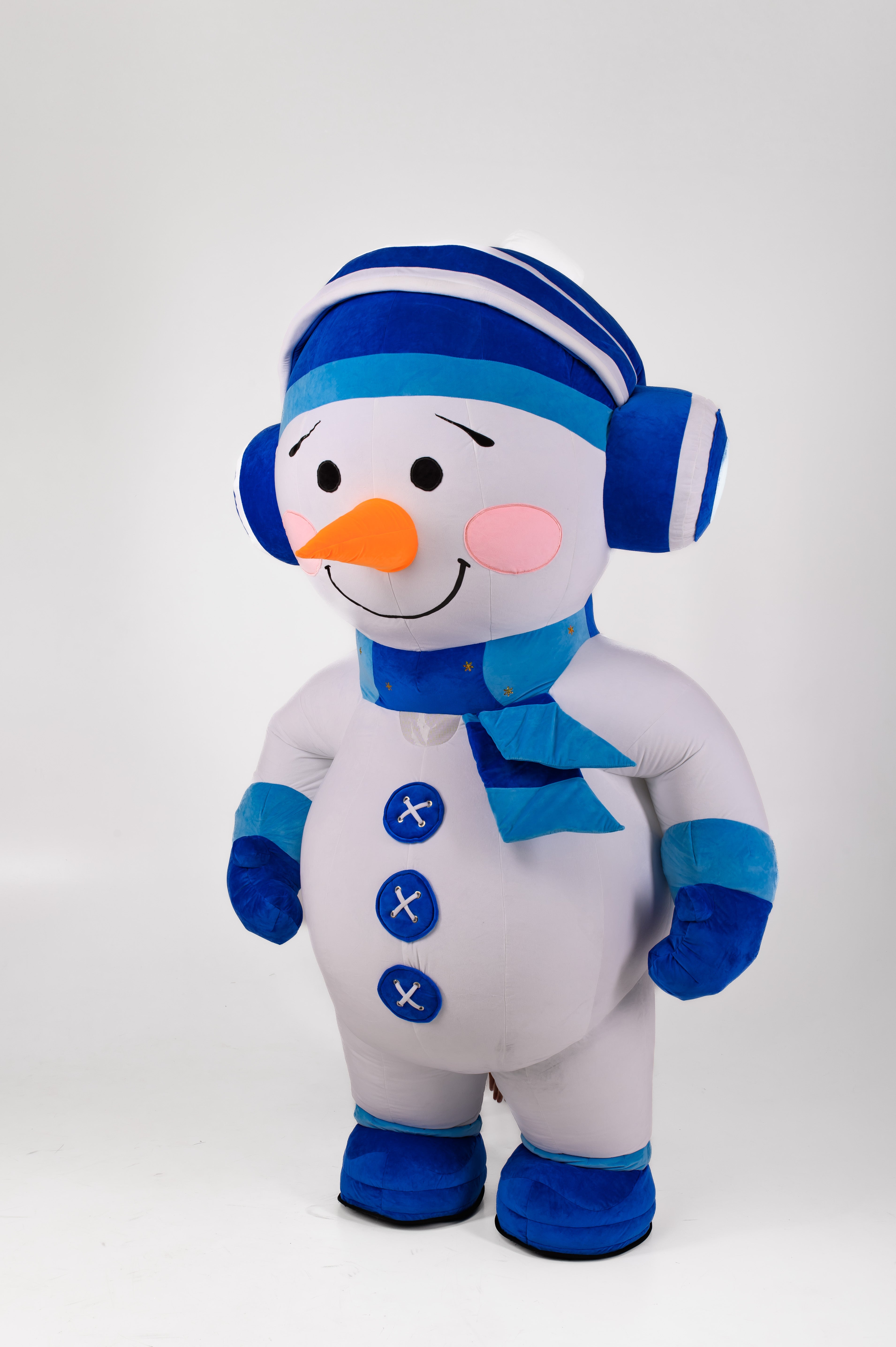 Inflatable Snowman Mascot Costume
