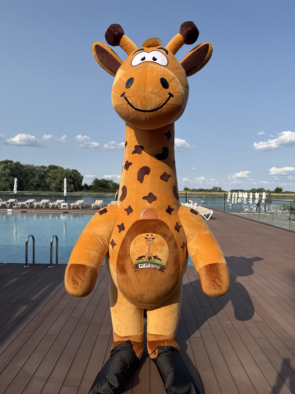 Inflatable Giraffe Mascot