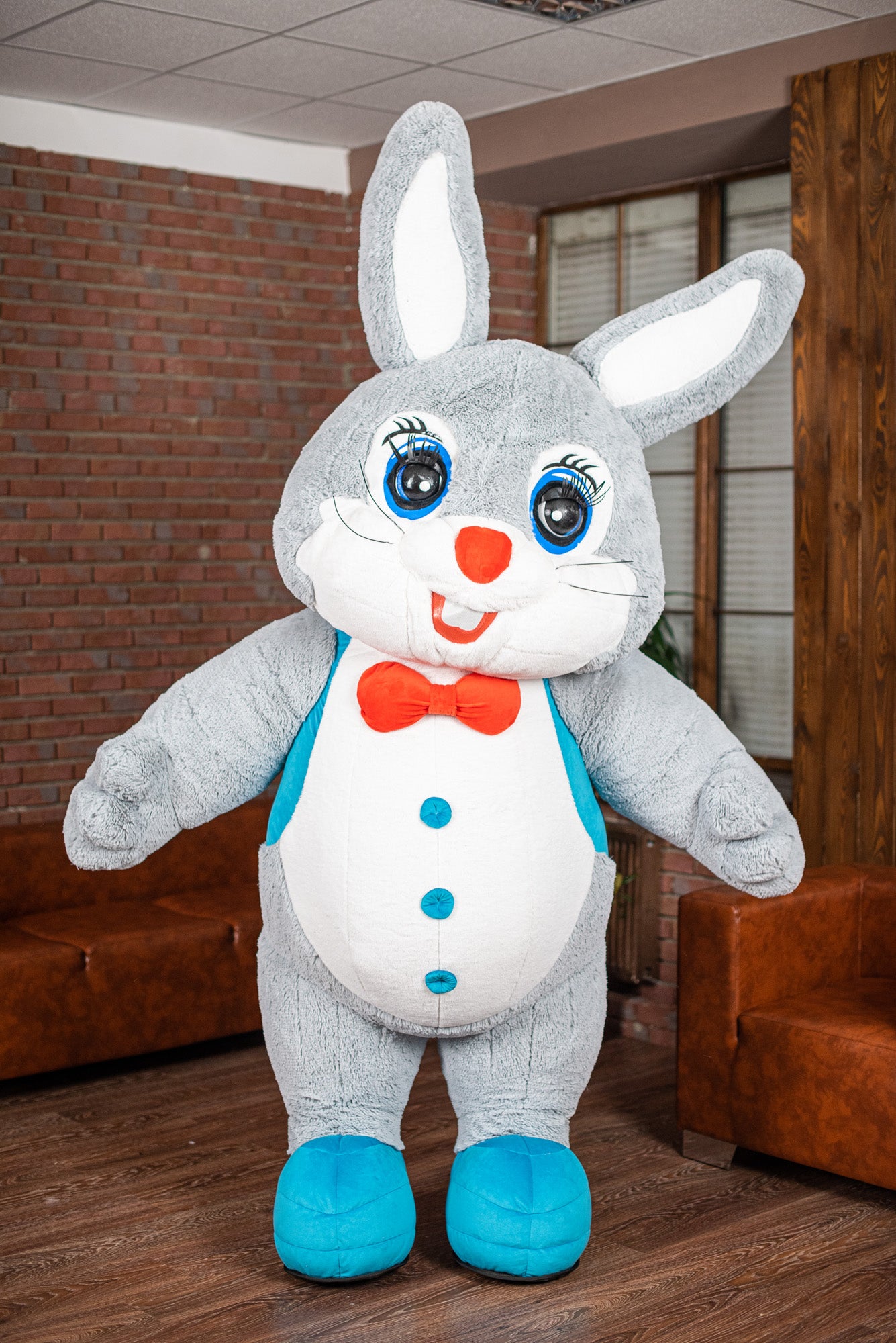 Inflatable Mr. Rabbit Mascot Costume