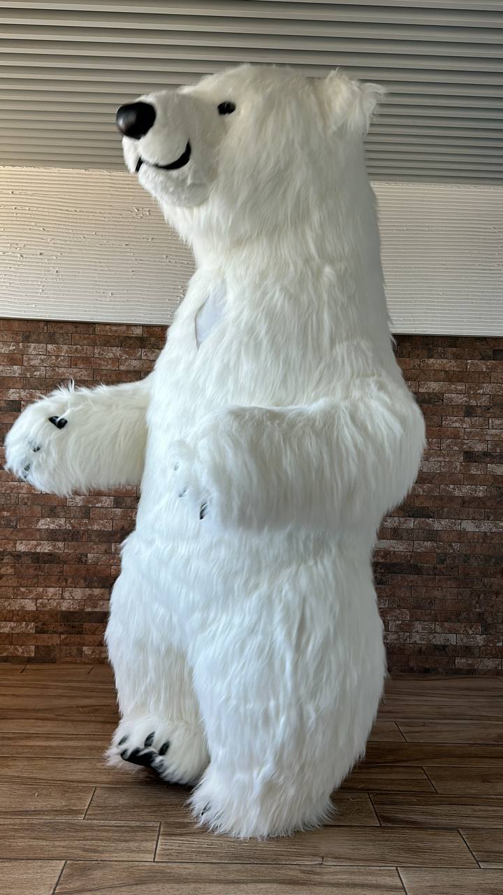 Inflatable White Bear Mascot
