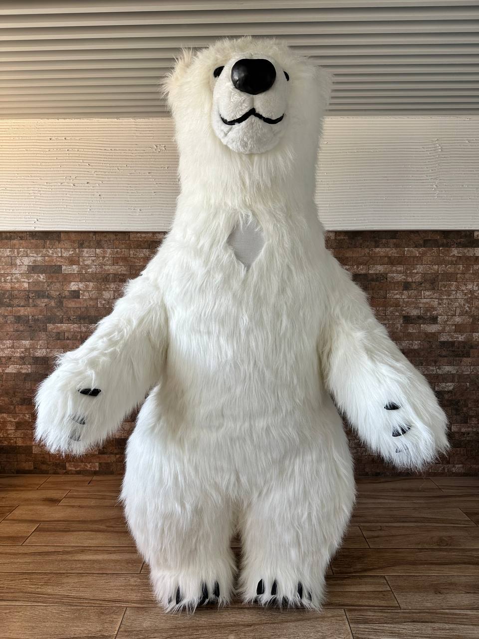 Inflatable White Bear Mascot