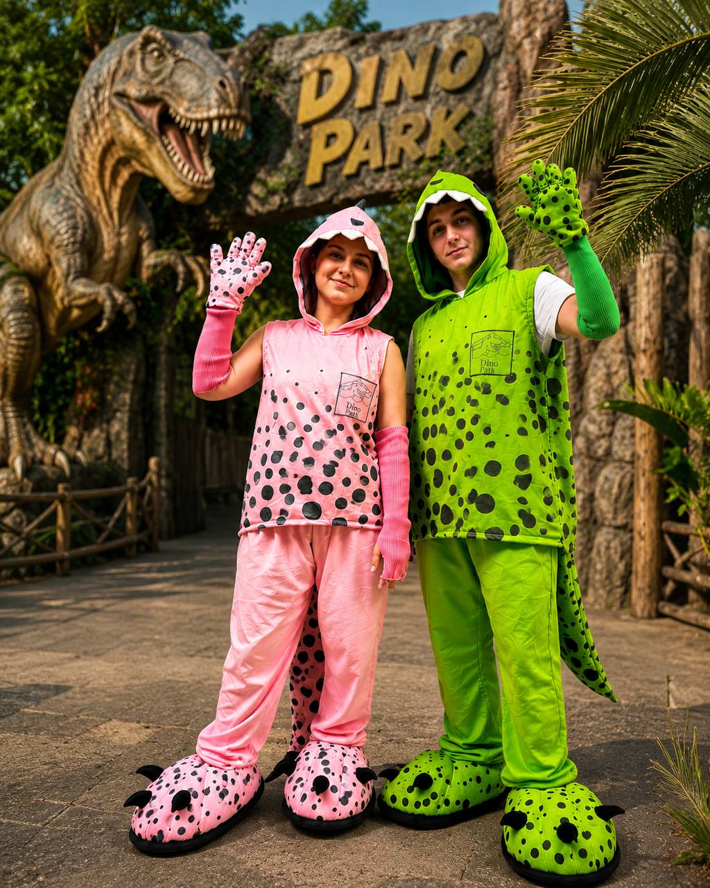 Dinosaur Boy Masquerade Costume With Logo