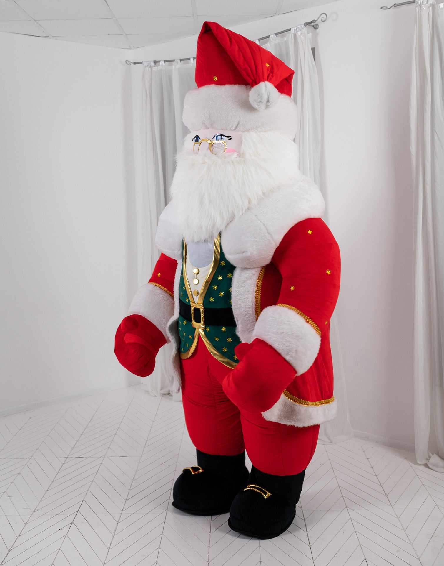Inflatable Santa Claus Mascot Costume