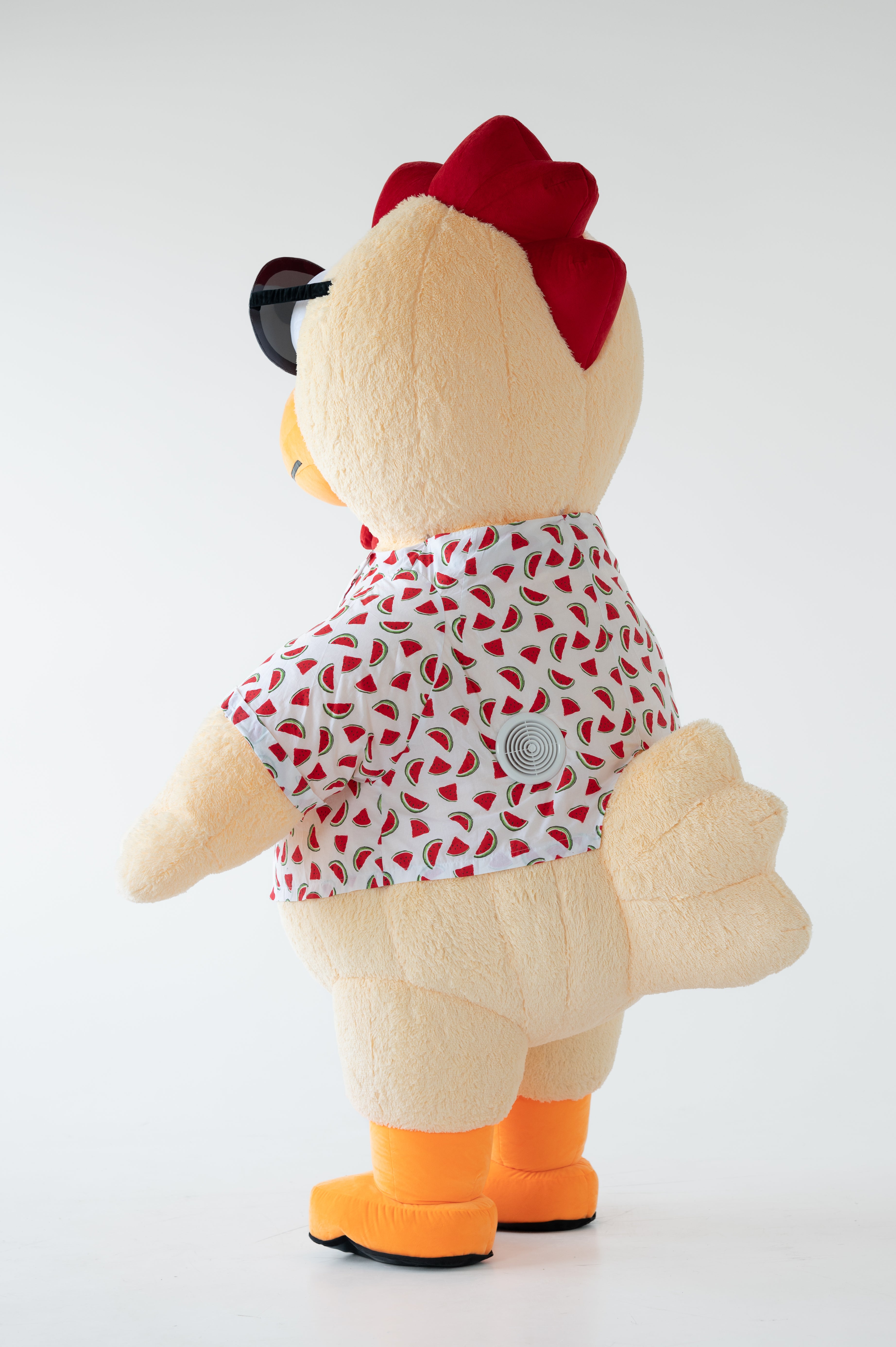 Inflatable Chick in T-Shirt Mascot