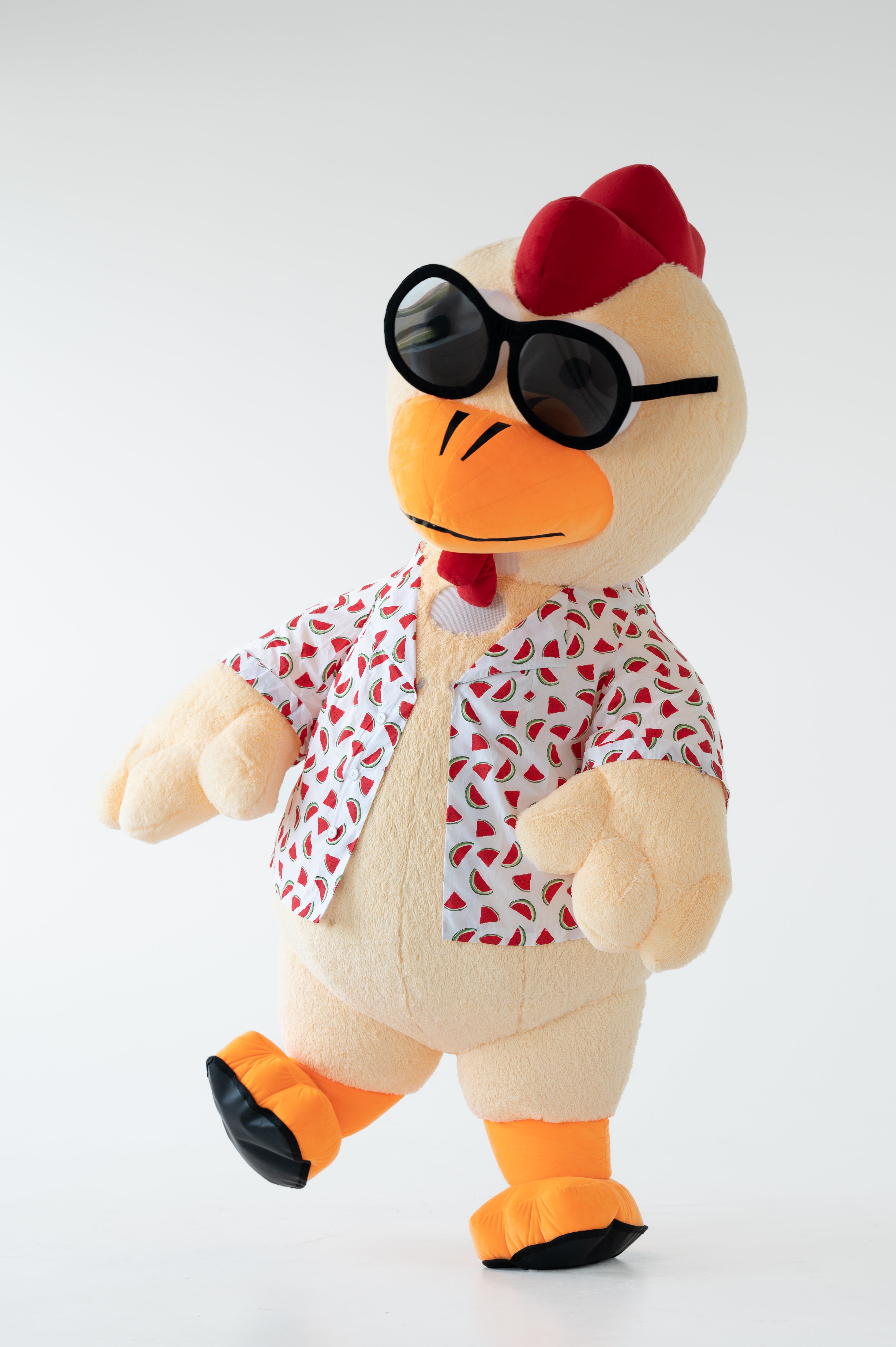Inflatable Chick in T-Shirt Mascot
