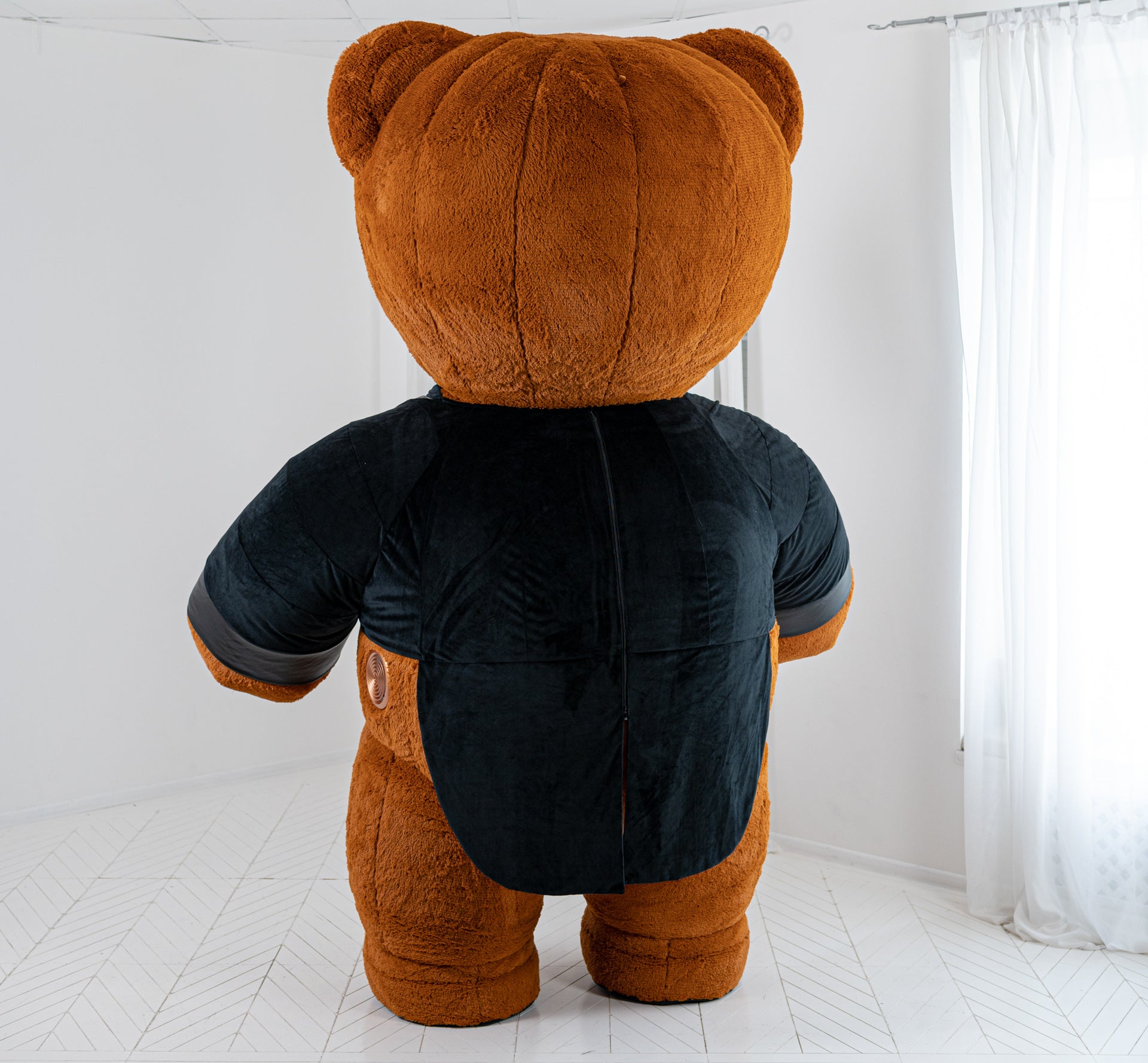 Inflatable Teddy Bear Mascot in Pro clothes