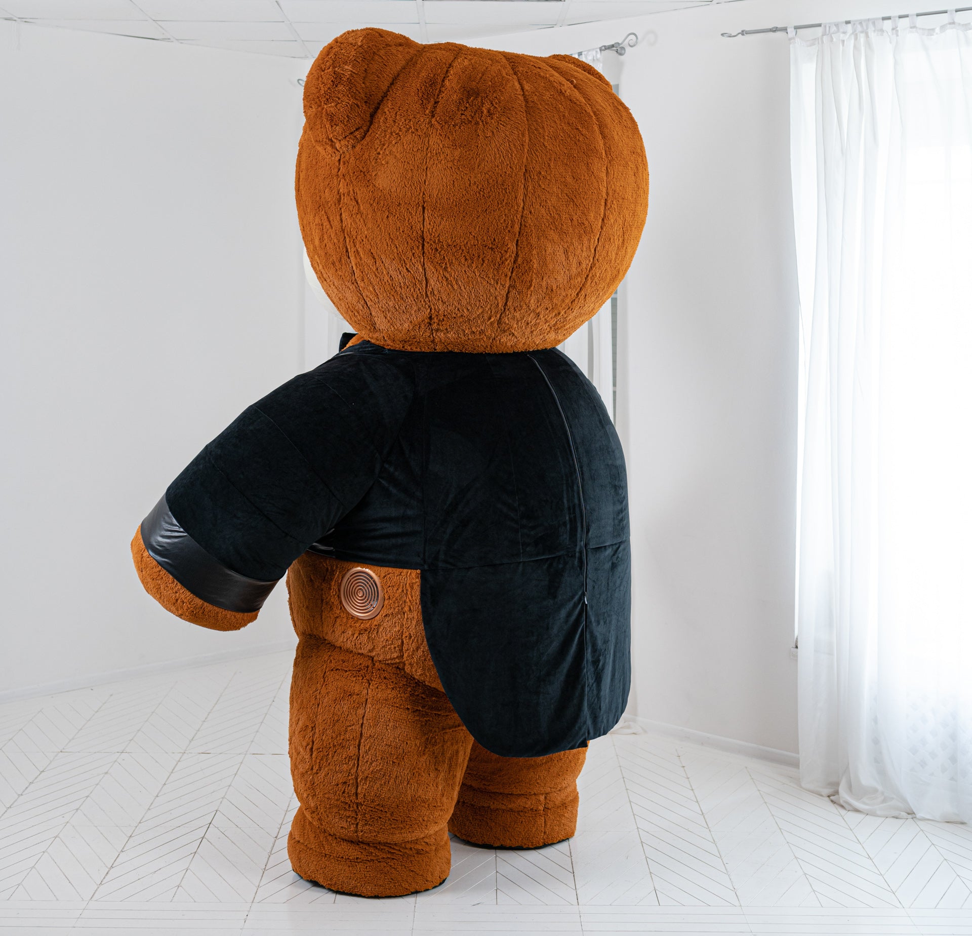 Inflatable Teddy Bear Mascot in Pro clothes