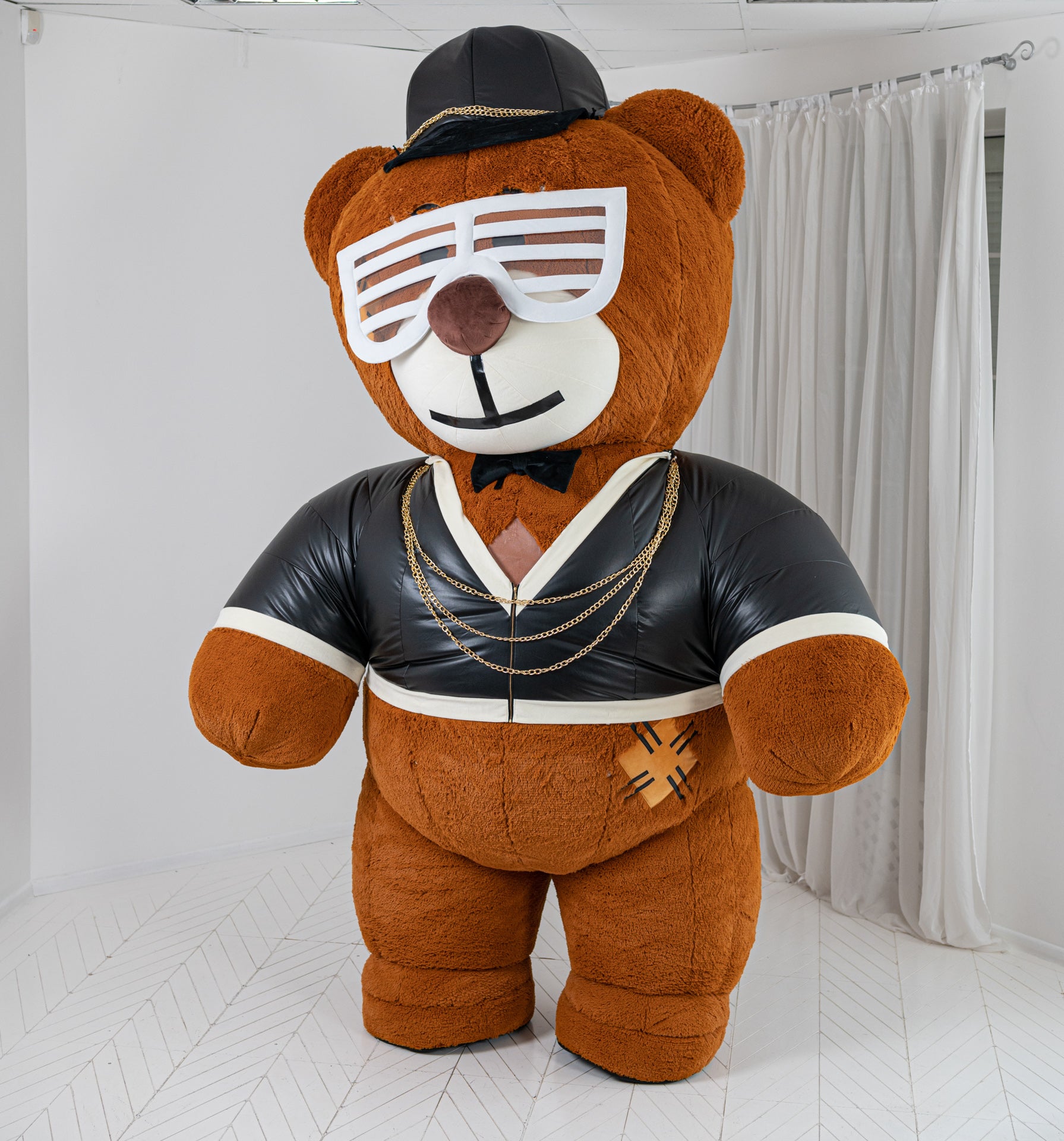 Inflatable Teddy Bear Mascot in Pro + clothes