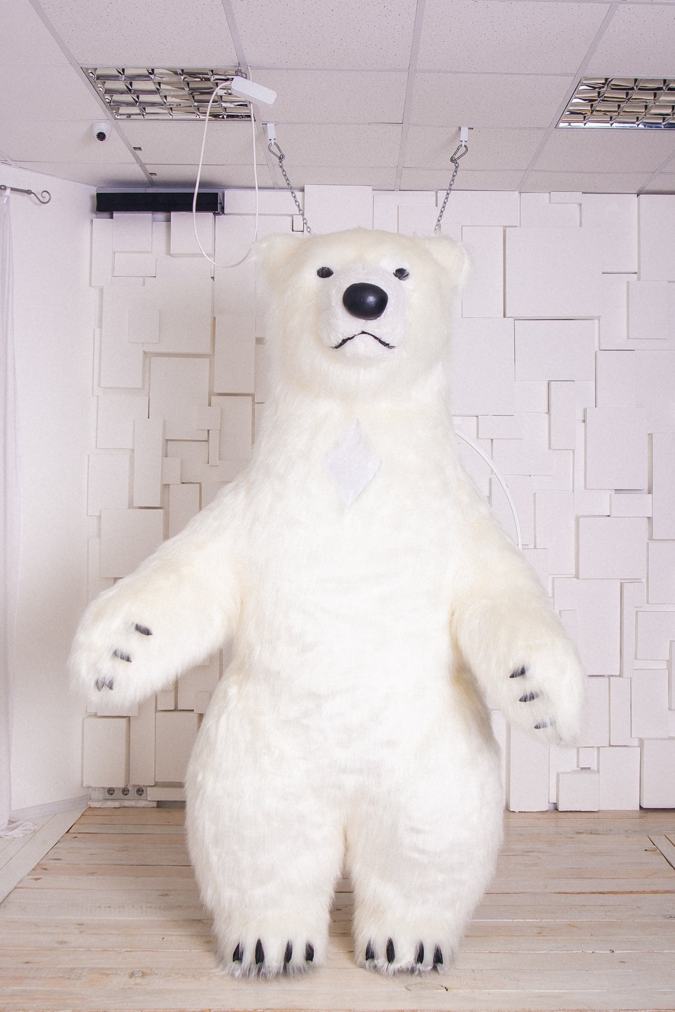 Inflatable White Bear Mascot