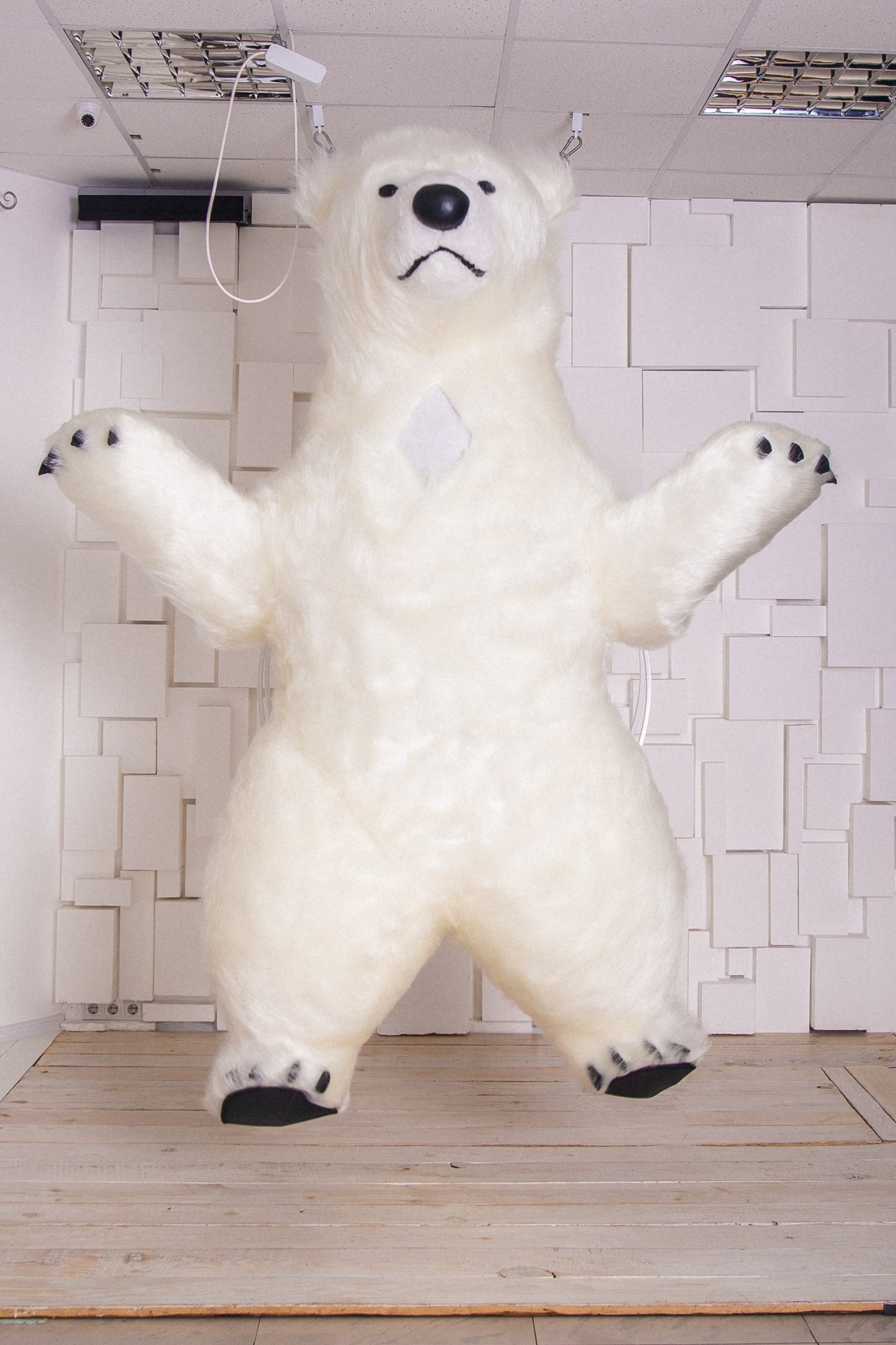 Inflatable White Bear Mascot