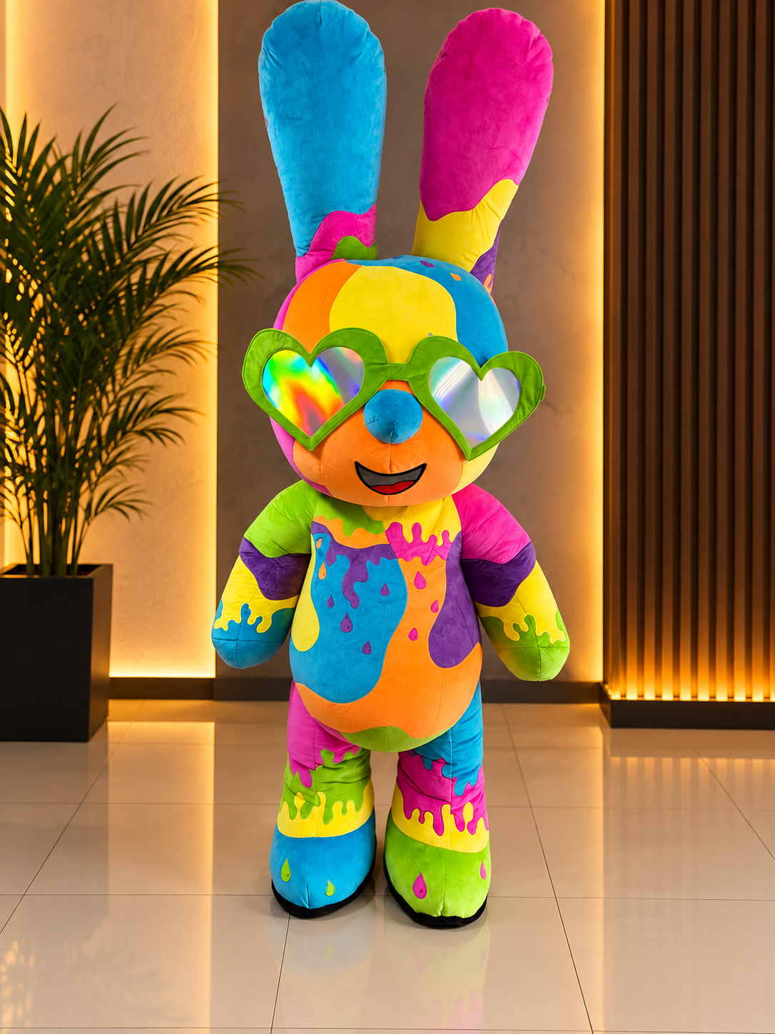 Inflatable Colorful Rabbit 2 Mascot