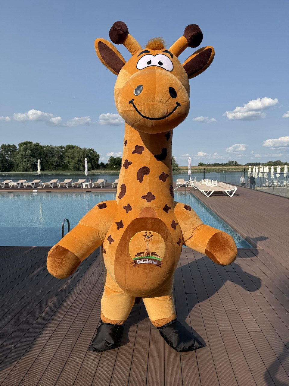 Inflatable Giraffe Mascot