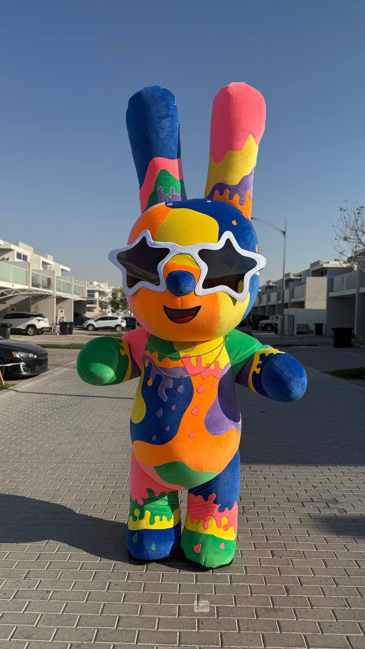 Inflatable Colorful Rabbit Mascot