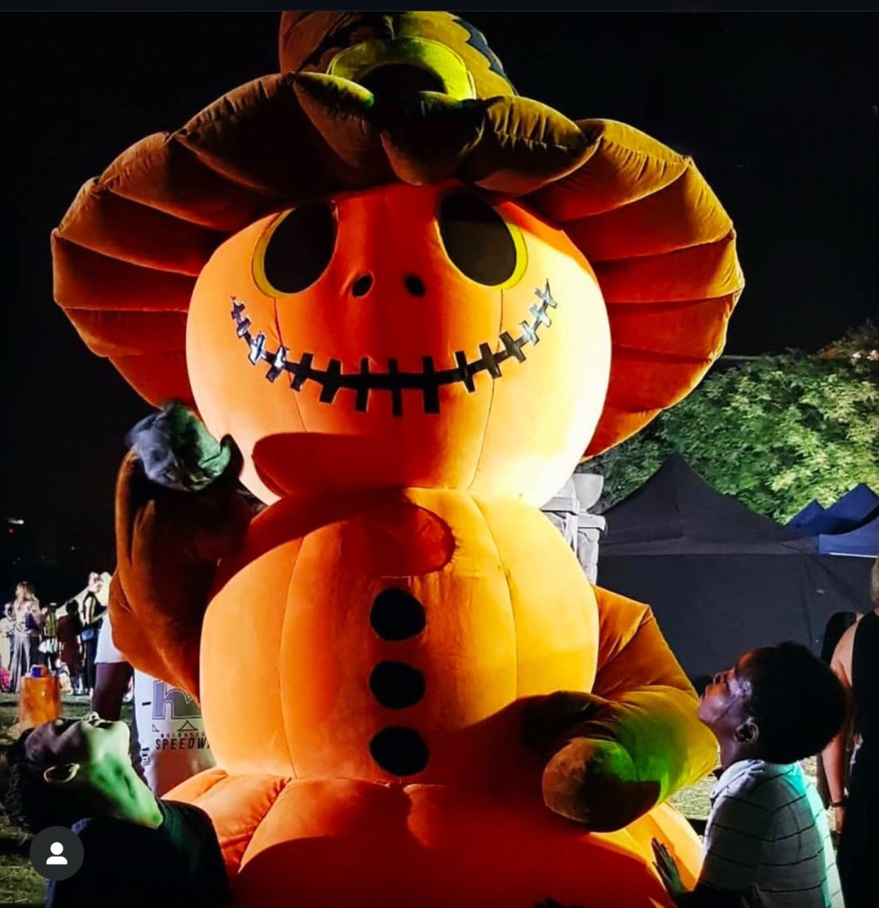 Inflatable Spooky Pumpkin Mascot