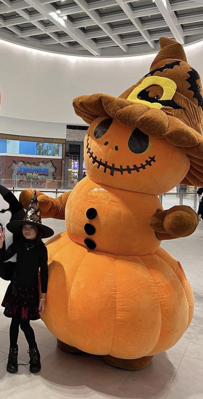 Inflatable Spooky Pumpkin Mascot
