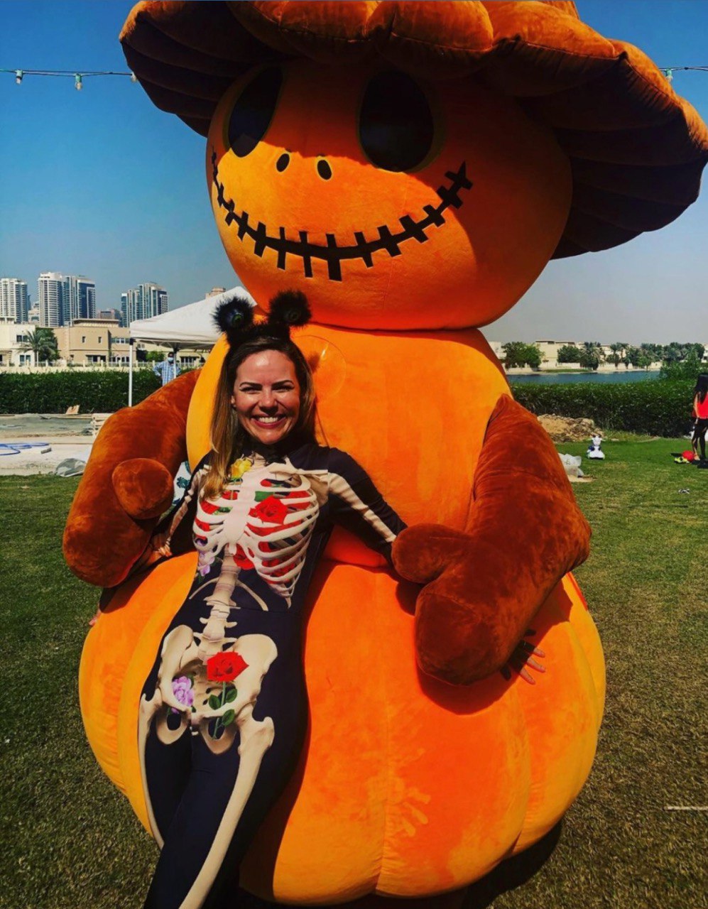 Inflatable Spooky Pumpkin Mascot