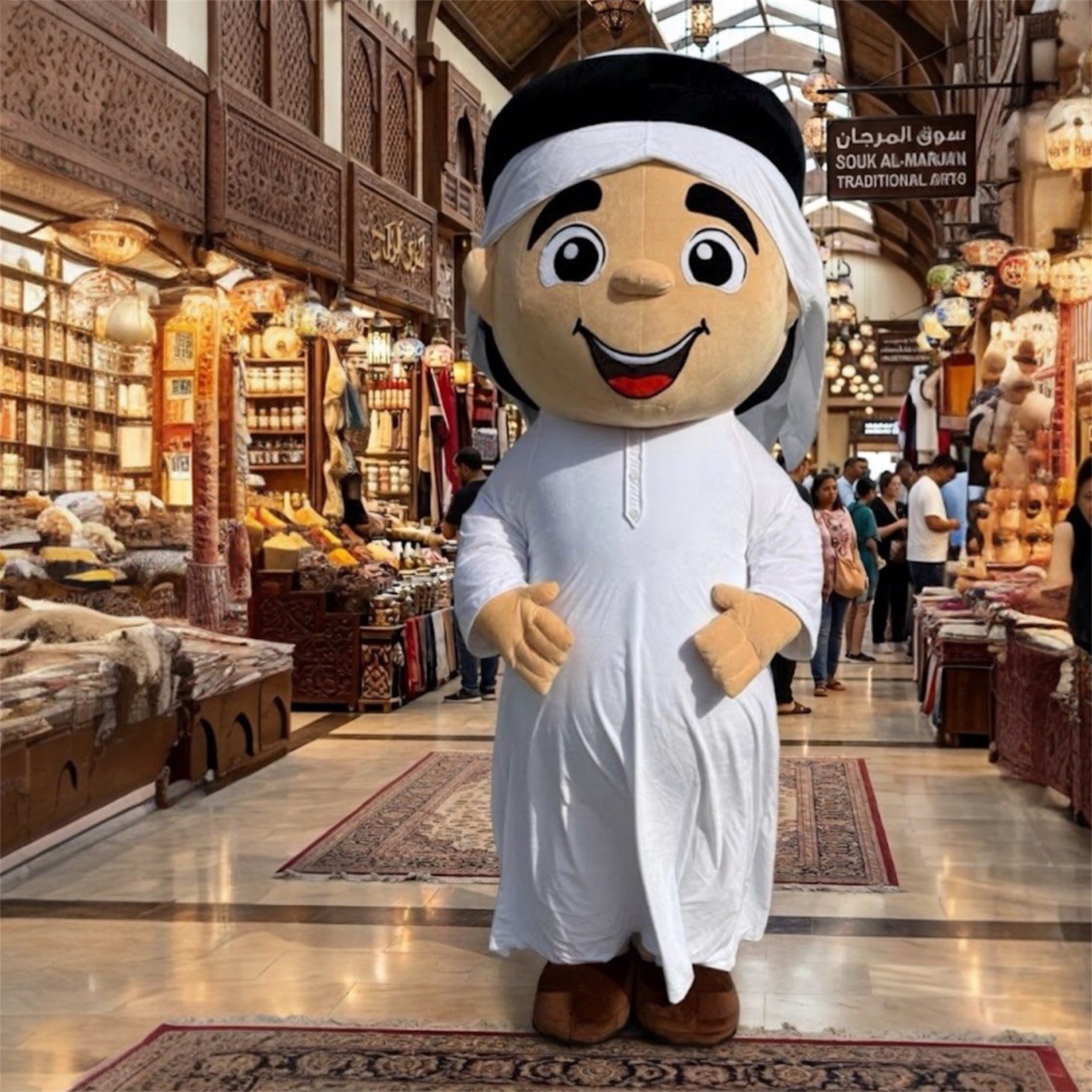 Inflatable Arab Boy Mascot Costume
