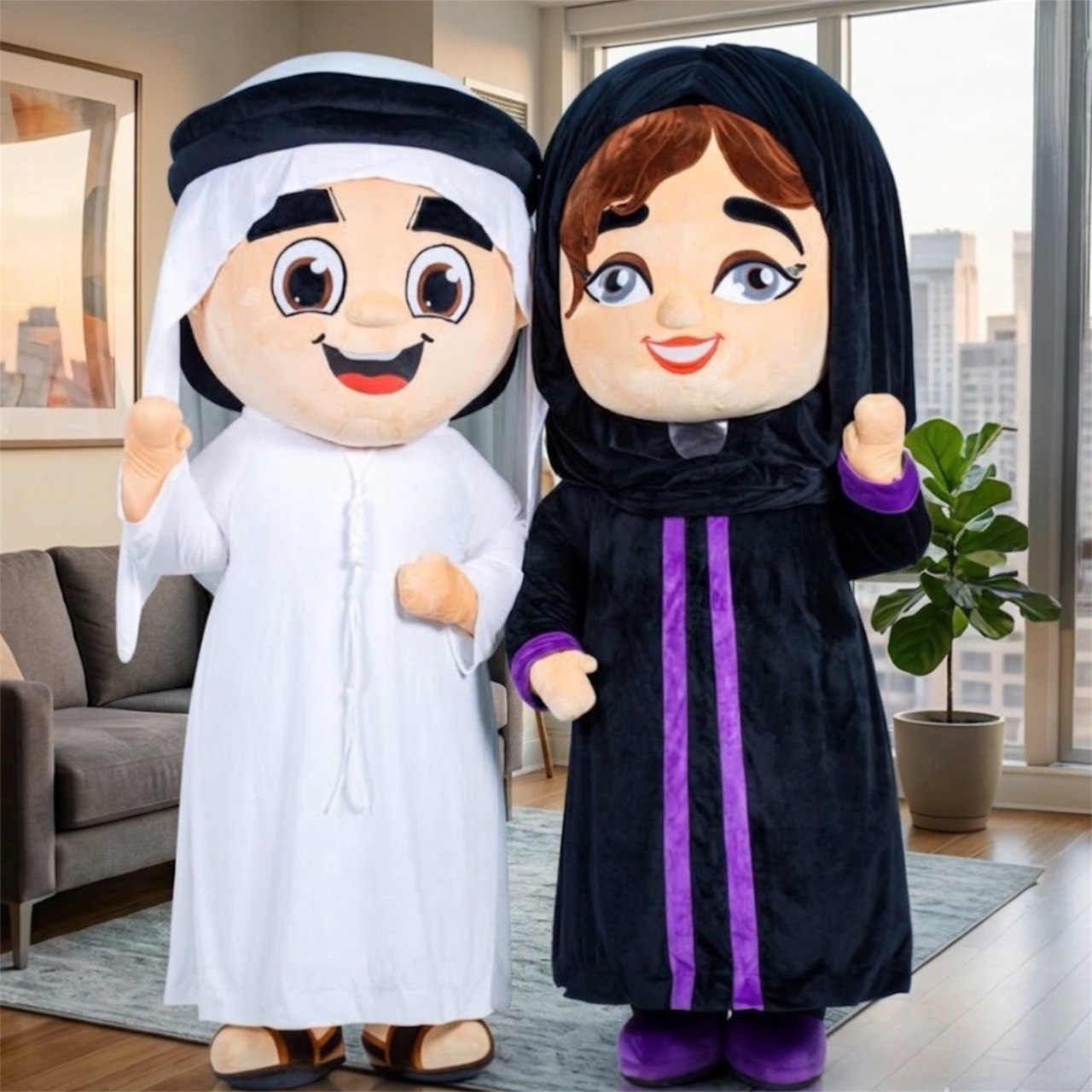 Inflatable Arab Girl Mascot Costume