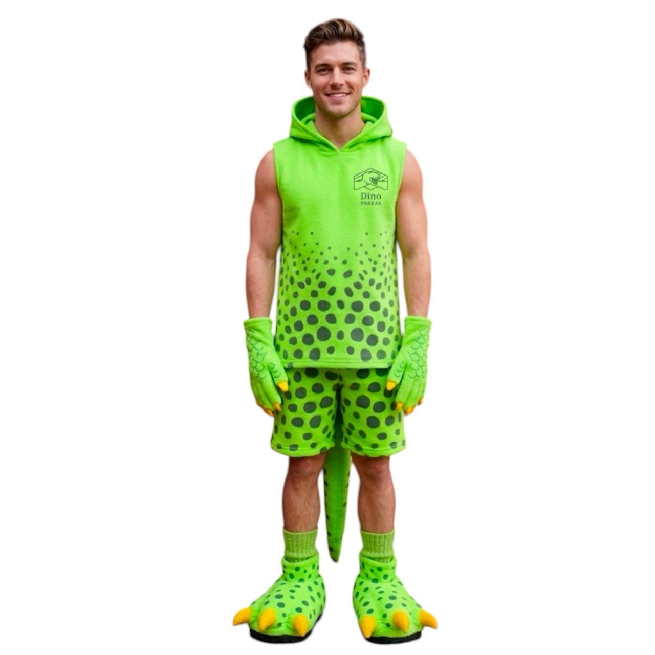 Dinosaur Boy Masquerade Costume With Logo