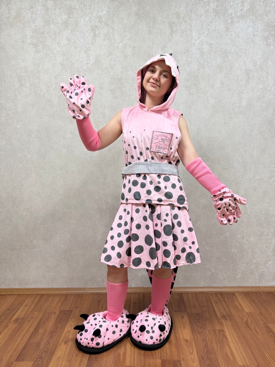 Dinosaur Girl Masquerade Costume With Logo