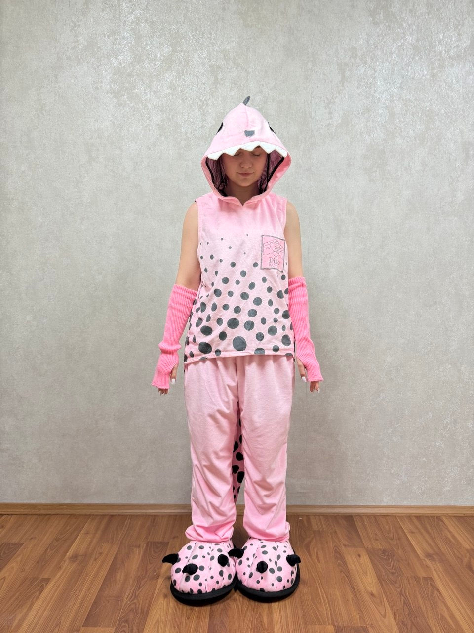 Dinosaur Girl Masquerade Costume With Logo