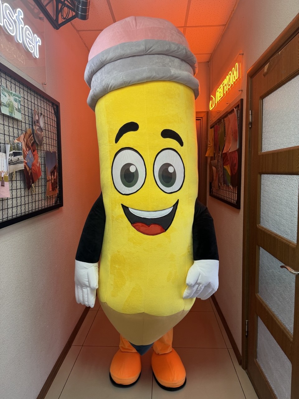 Inflatable Pencil Mascot Costume