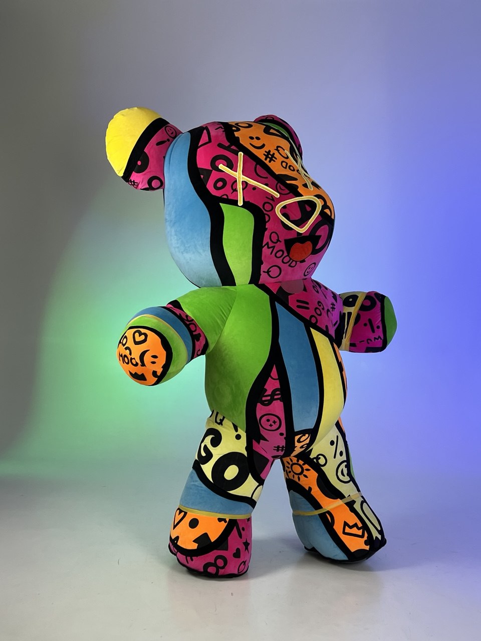 Inflatable Bear Mascot with custom painted elements