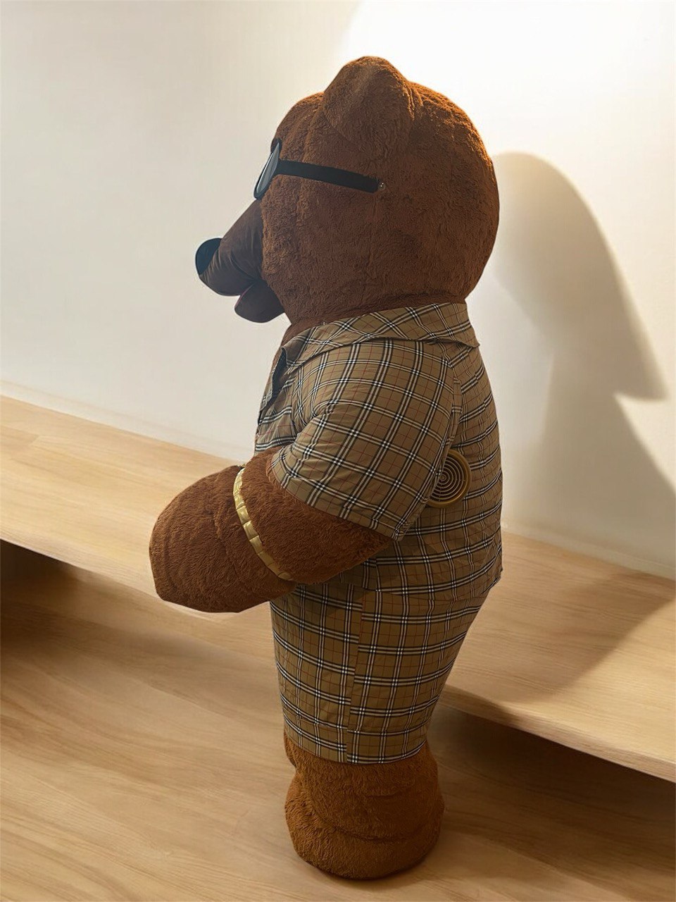 Inflatable Bear Mascot in a suit
