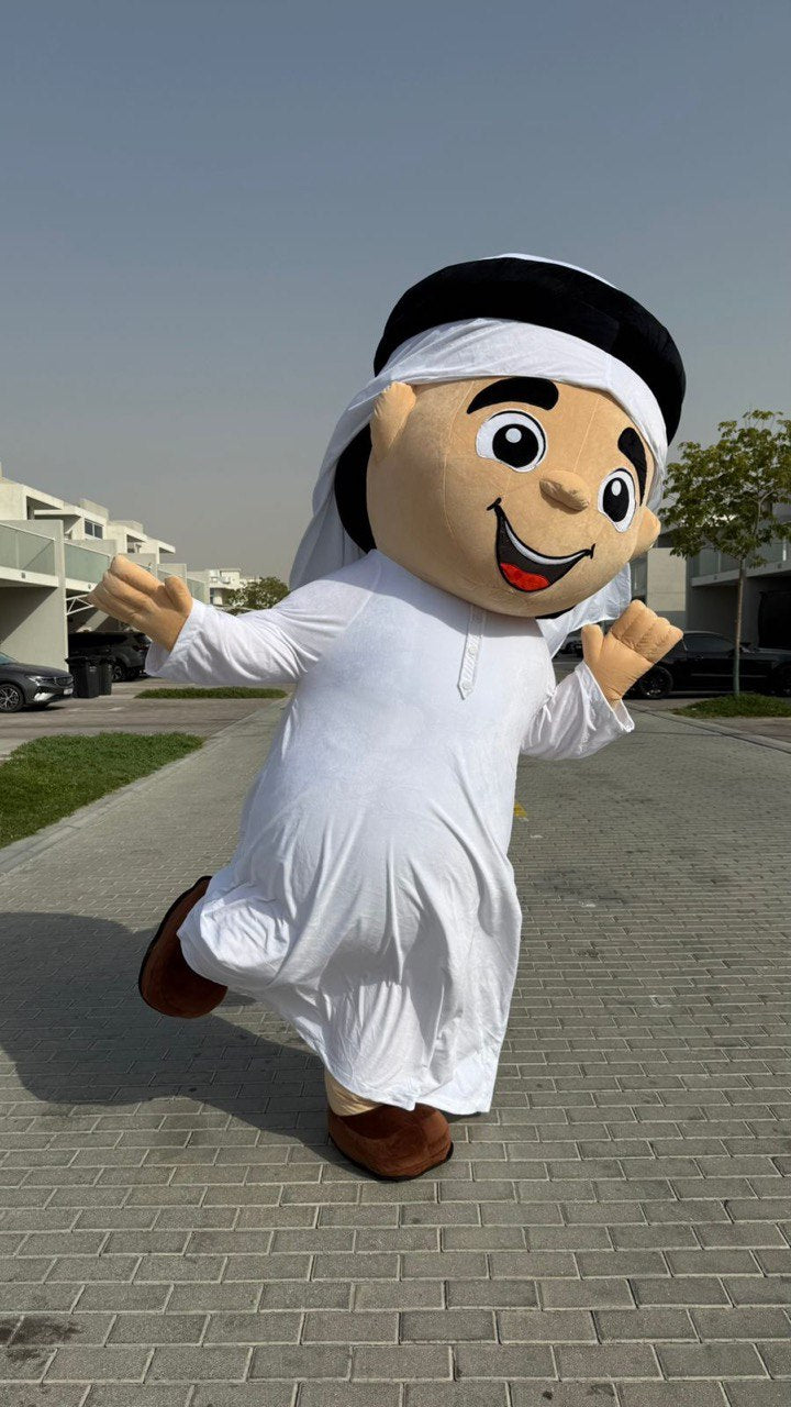 Inflatable Arab Boy Mascot Costume