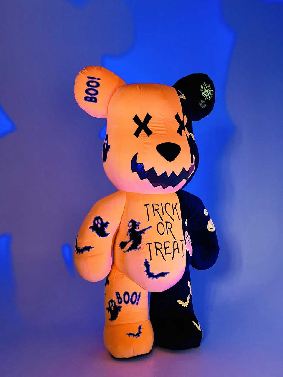 Inflatable Halloween Bear Mascot with custom embroidery