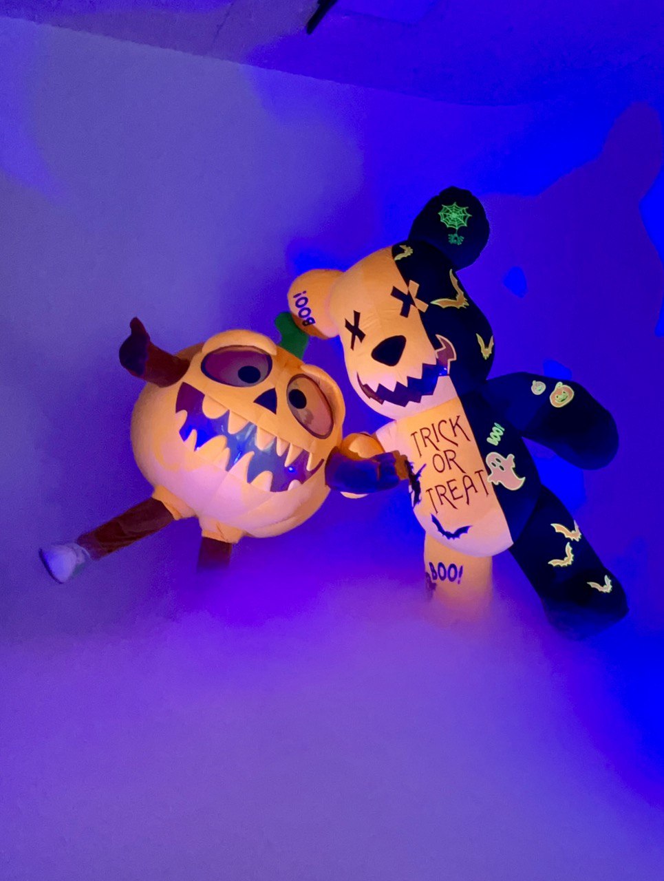 Inflatable Halloween Bear Mascot with custom embroidery