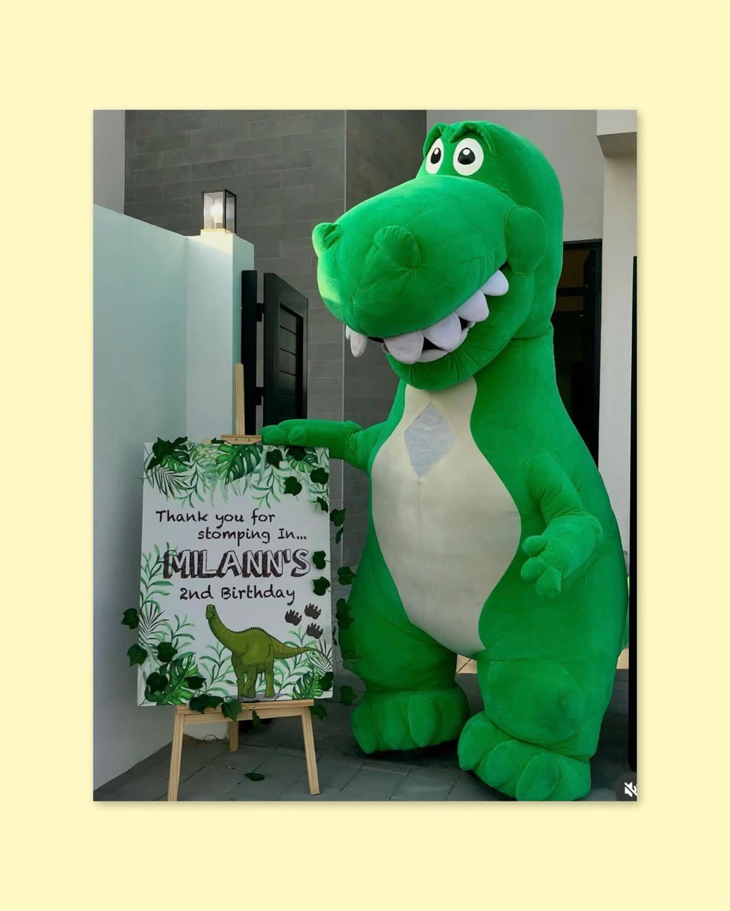 Inflatable Dinosaur T-Rex Mascot