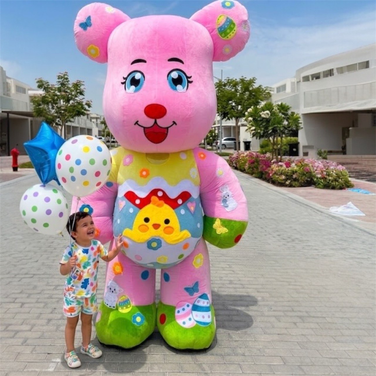 Inflatable Easter Bear Mascot