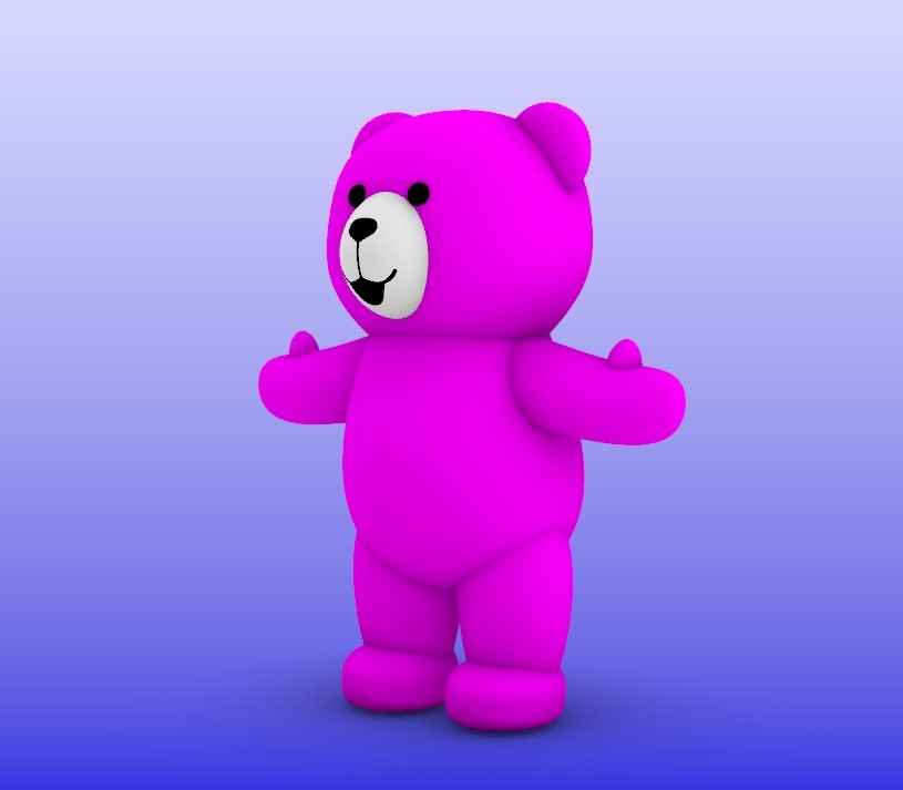 Inflatable Pink Teddy