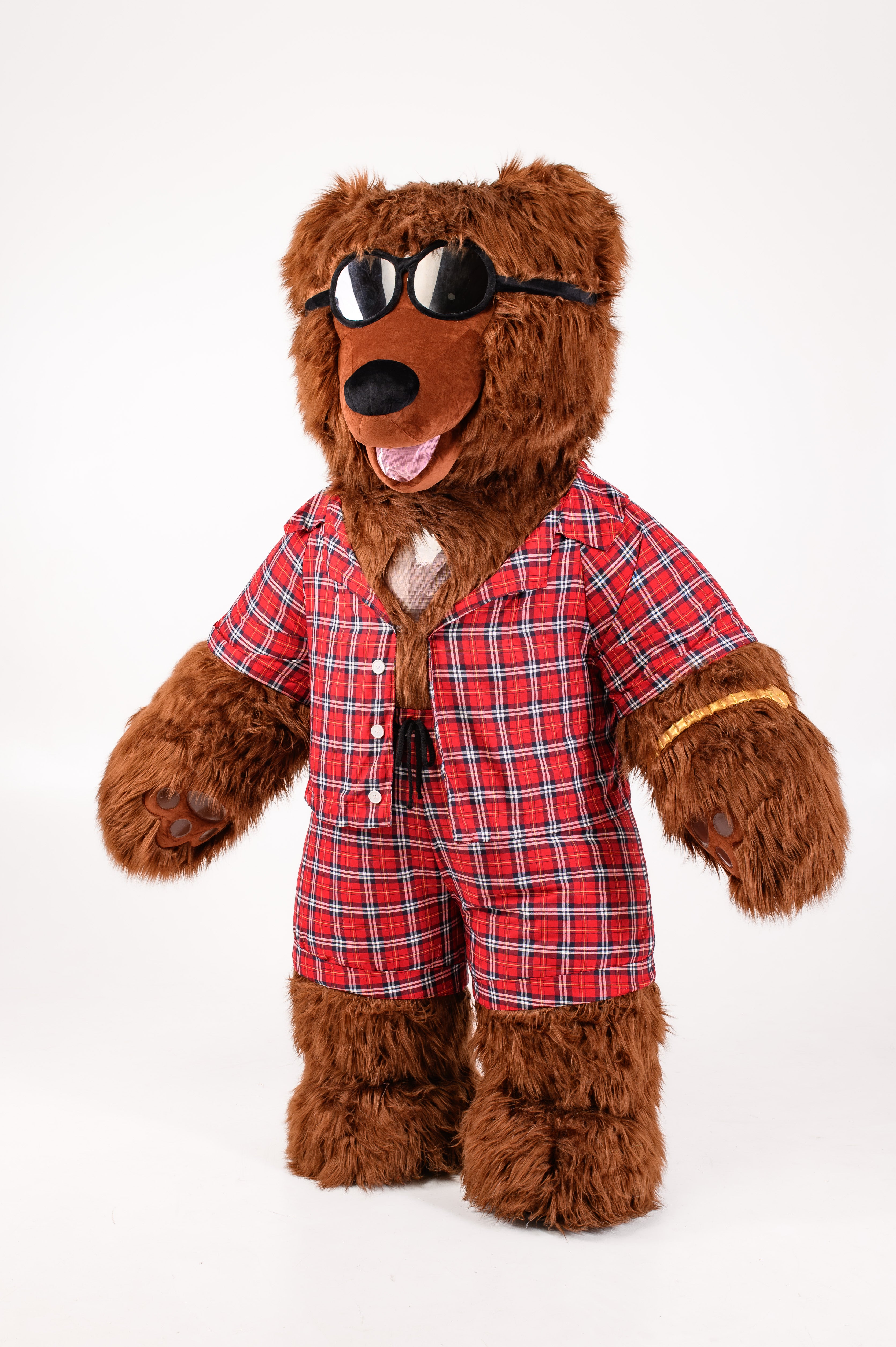 Inflatable Dancing Bear Mascot with clothes