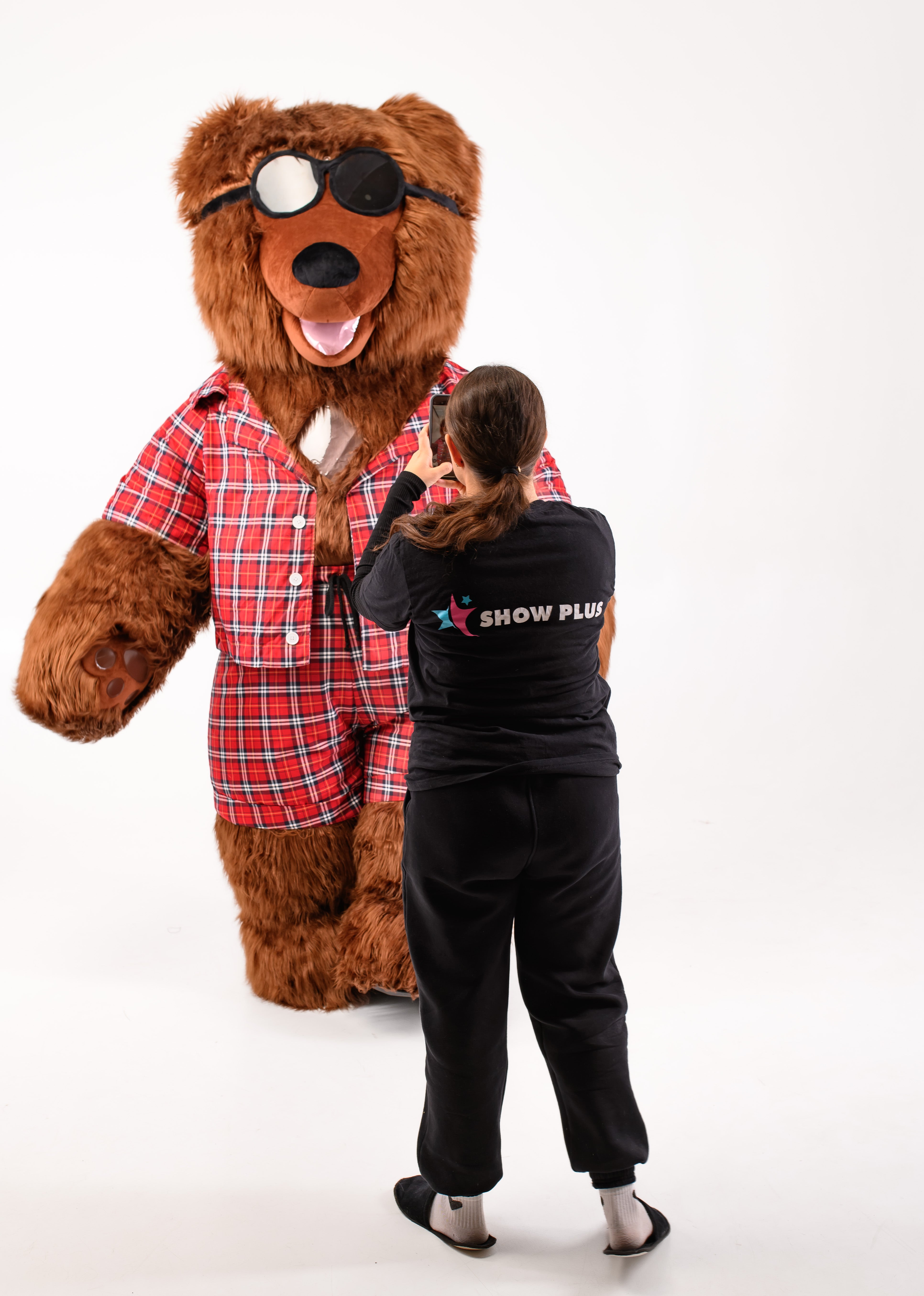 Inflatable Dancing Bear Mascot with clothes