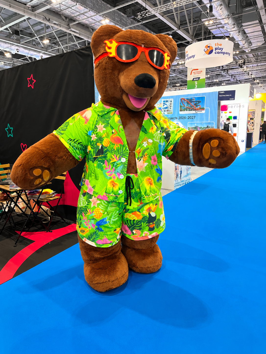 Inflatable Bear The Dancer Mascot Suit
