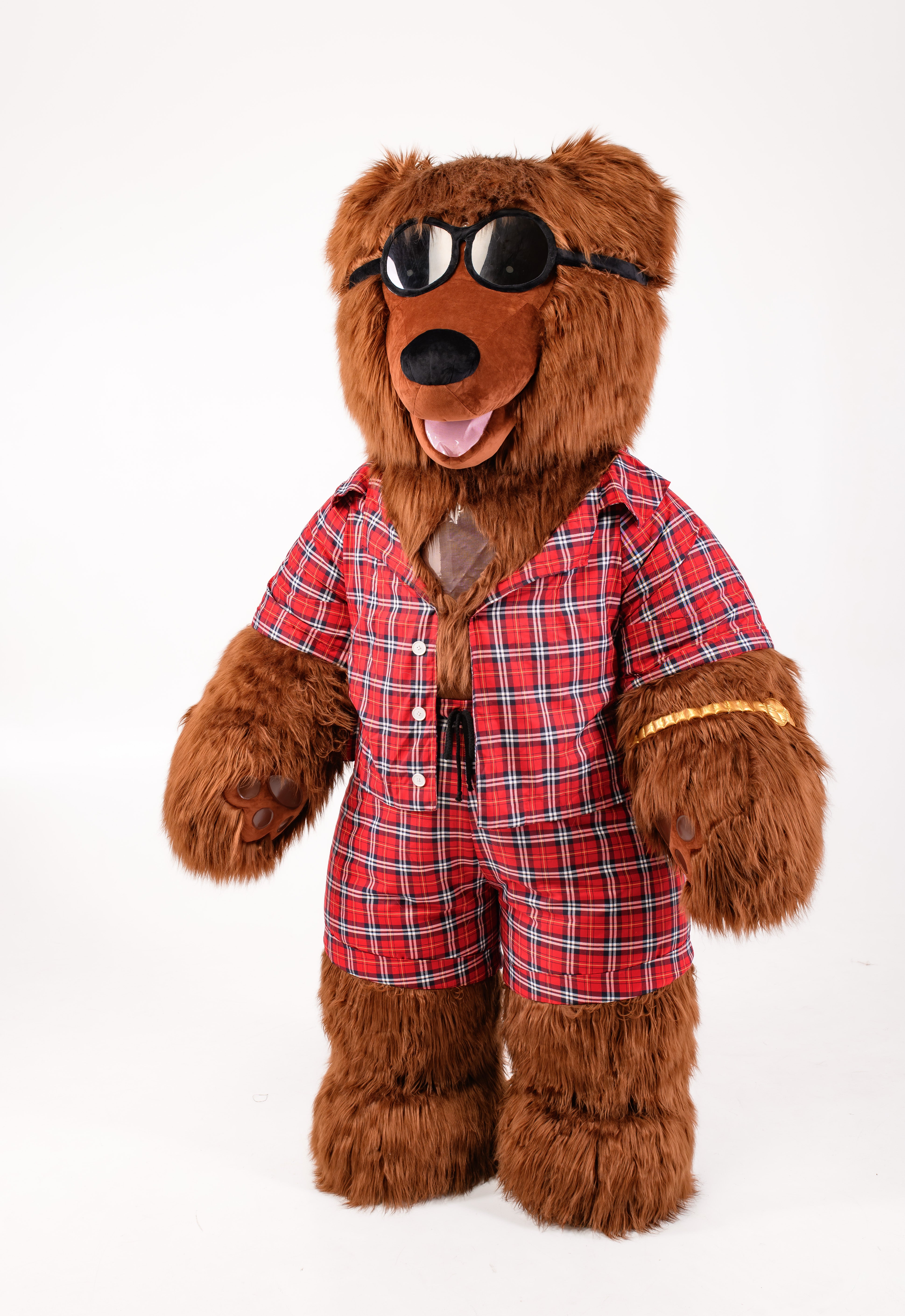 Inflatable Dancing Bear Mascot with clothes
