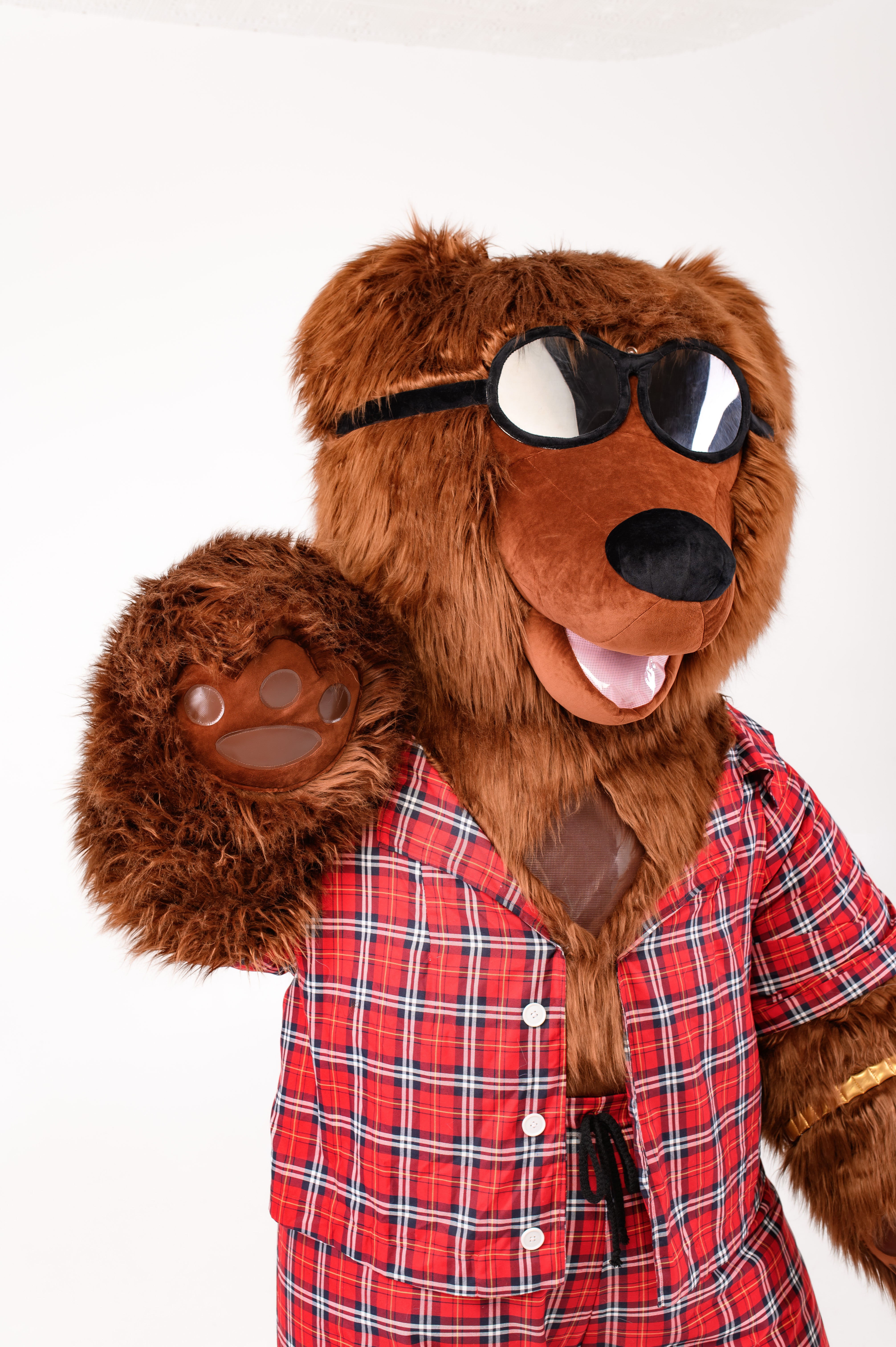 Inflatable Dancing Bear Mascot with clothes