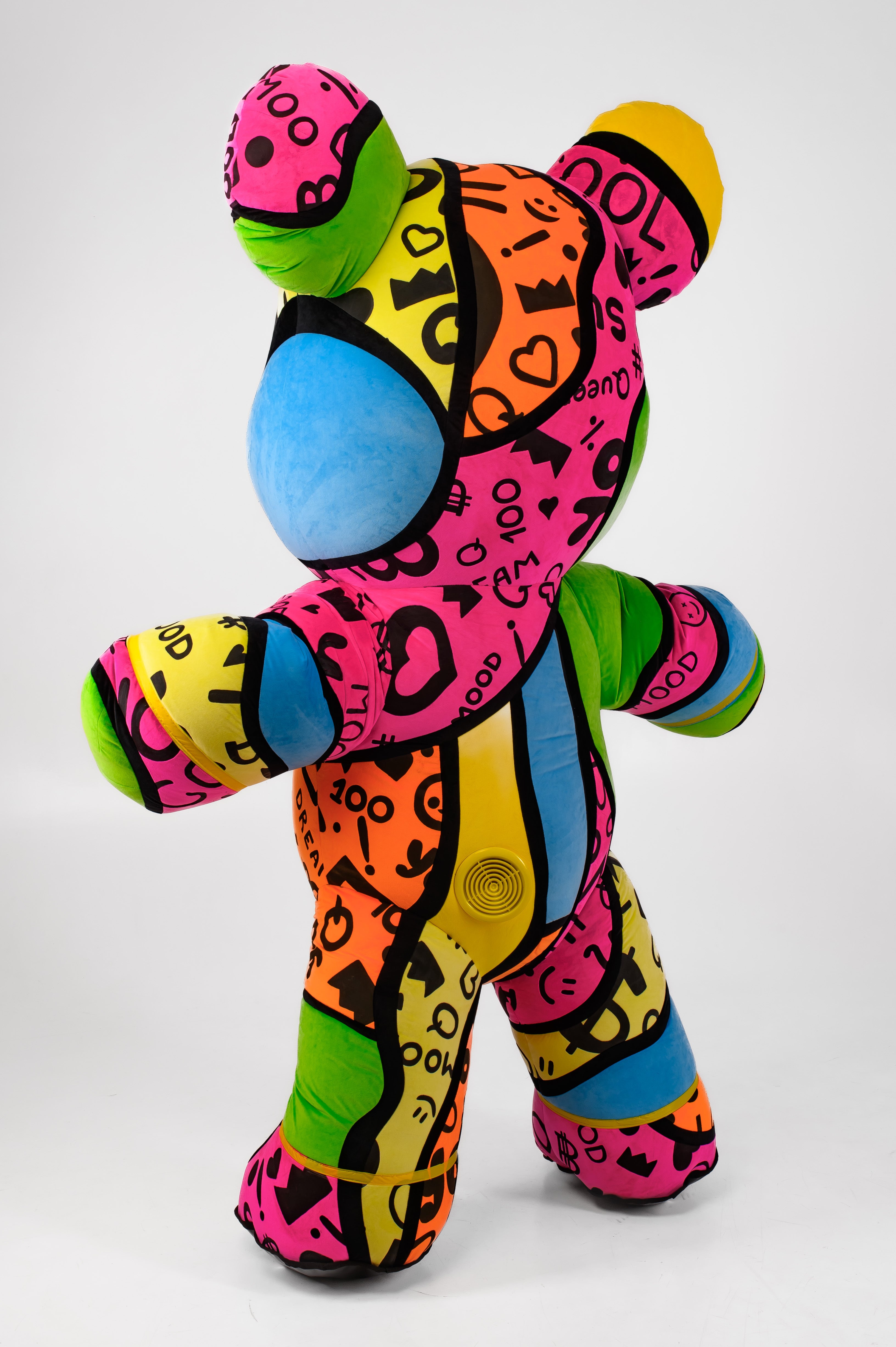Inflatable Bear Mascot with custom painted elements