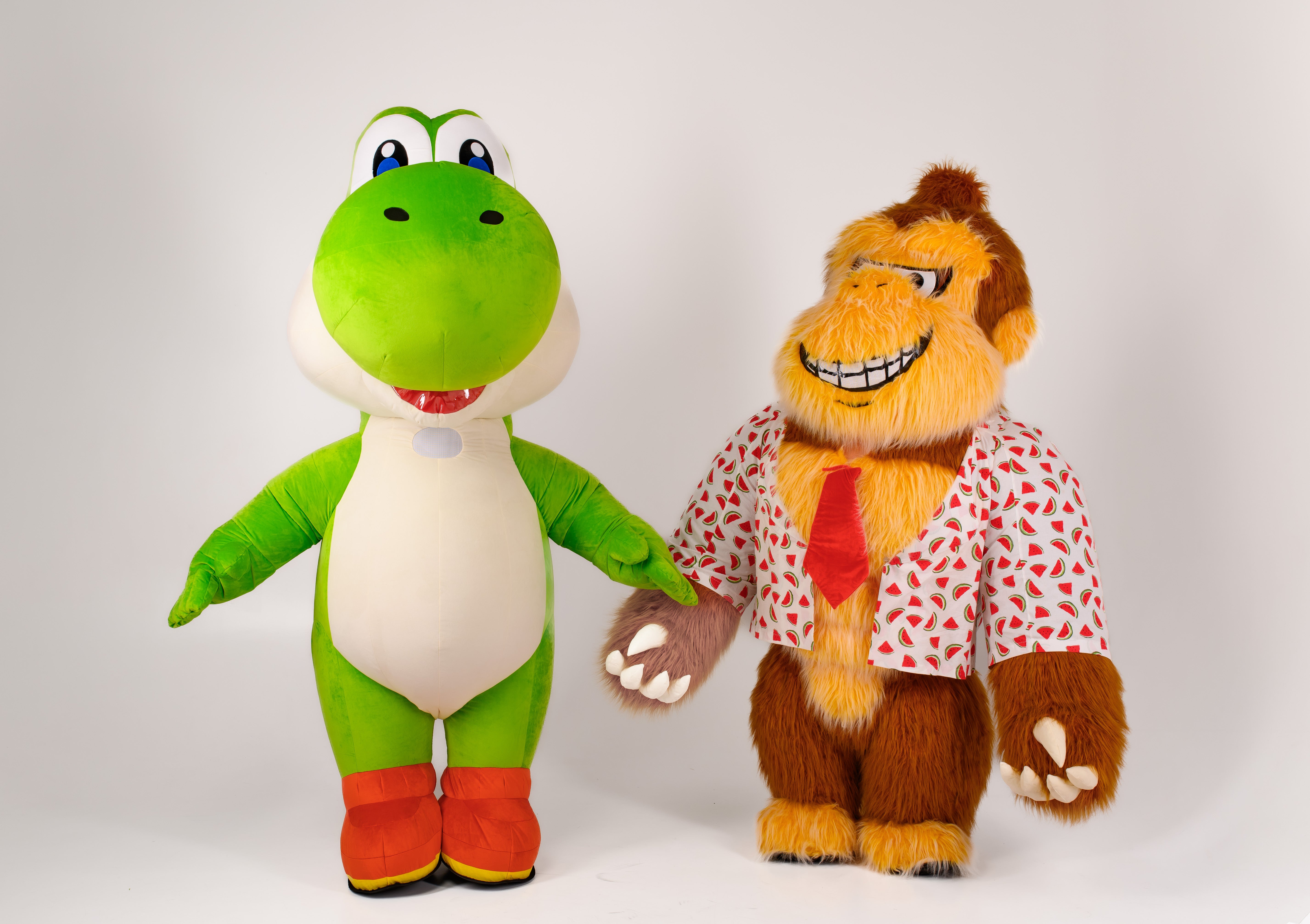 Inflatable Gorilla Mascot in T-shirt