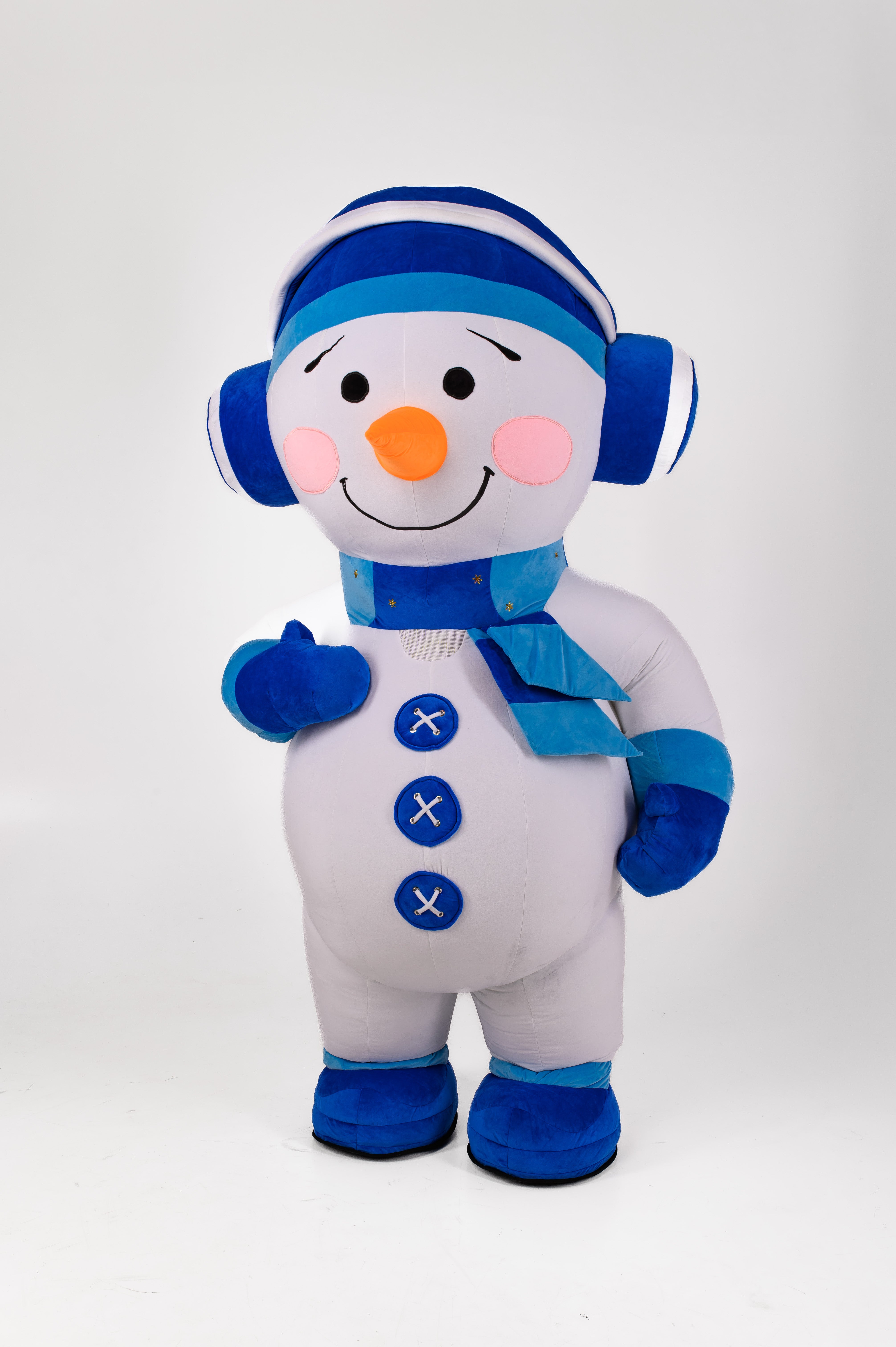 Inflatable Snowman Mascot Costume