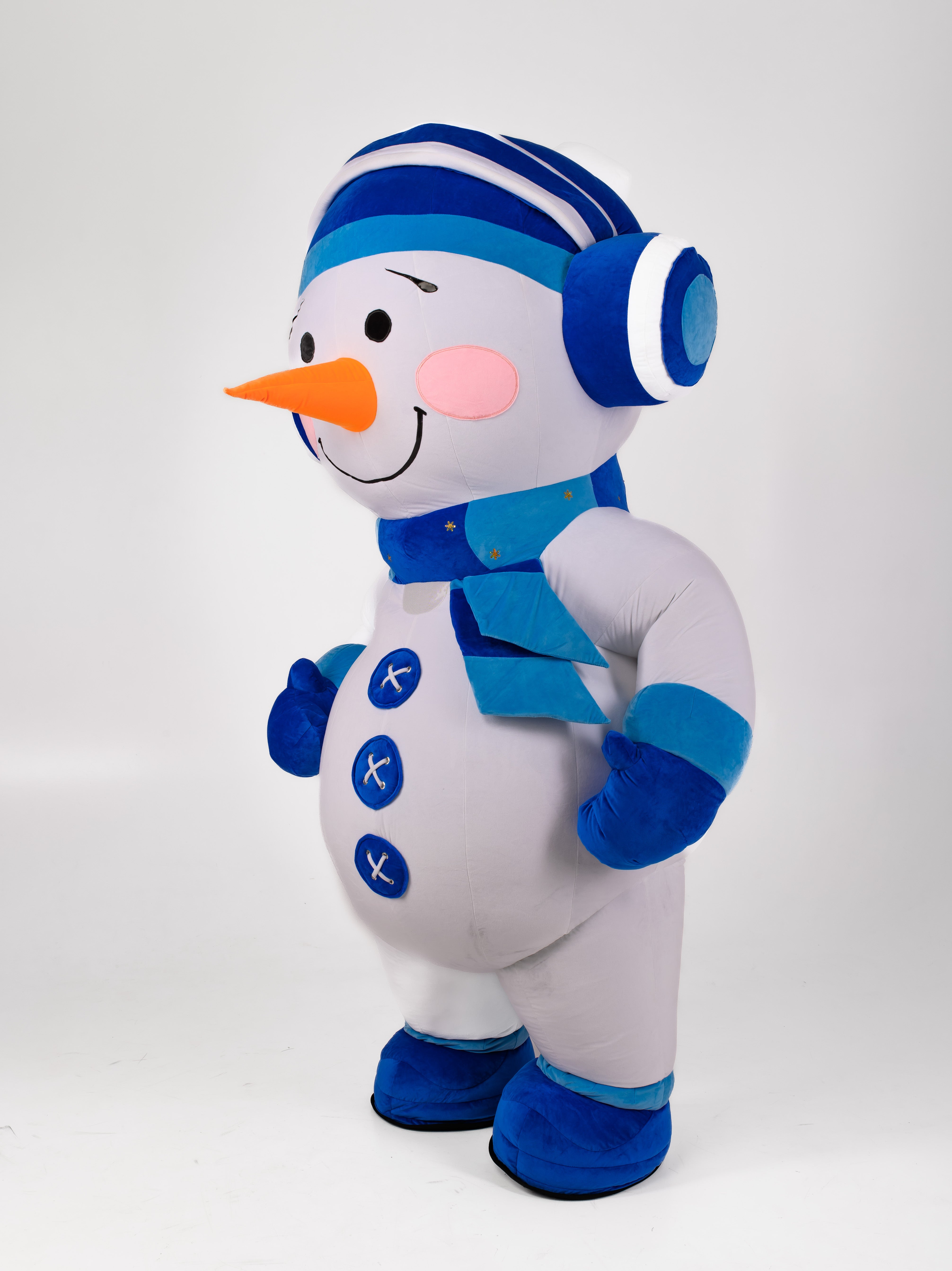 Inflatable Snowman Mascot Costume